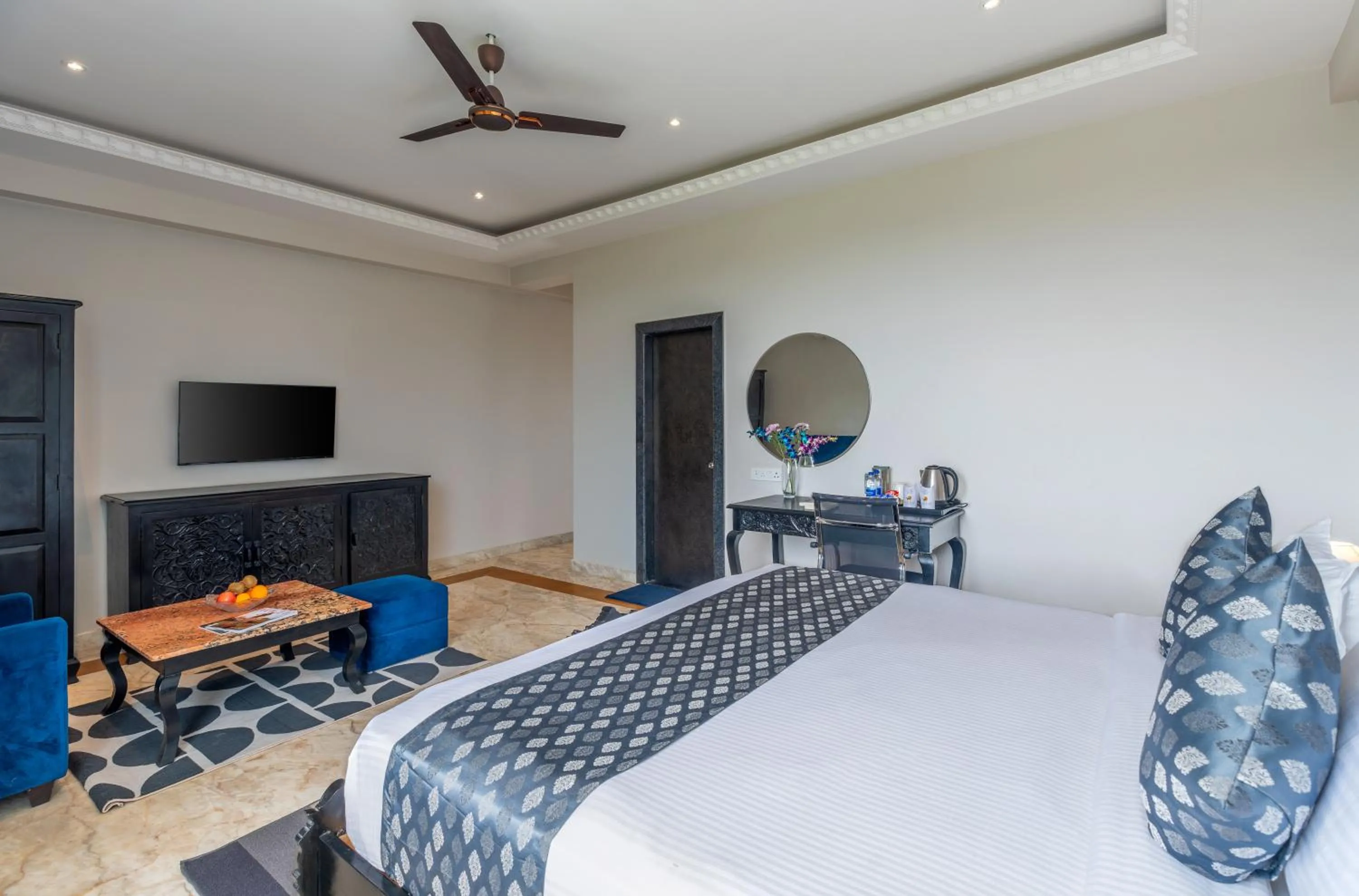 Bed in Surya Kothi Resort