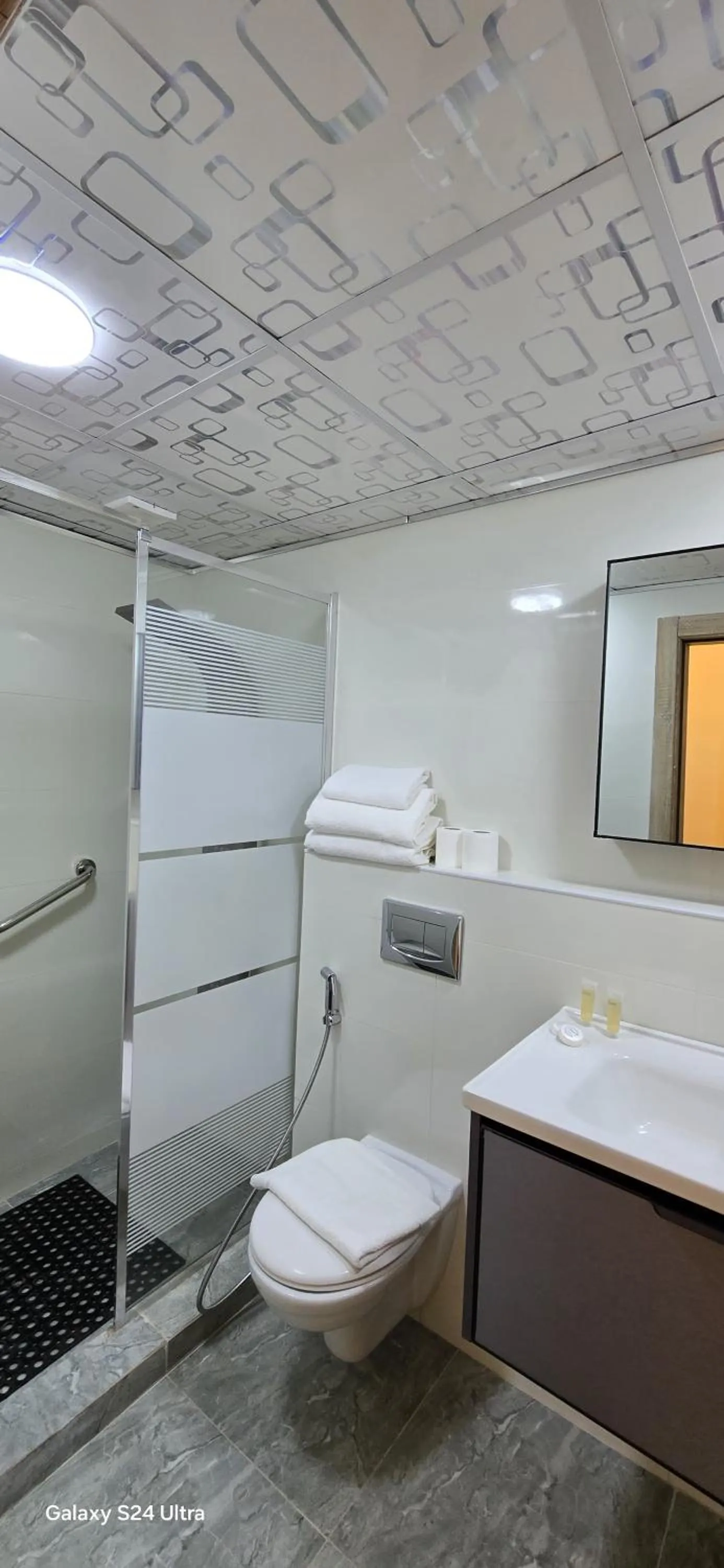 Shower in Balcony Hotel