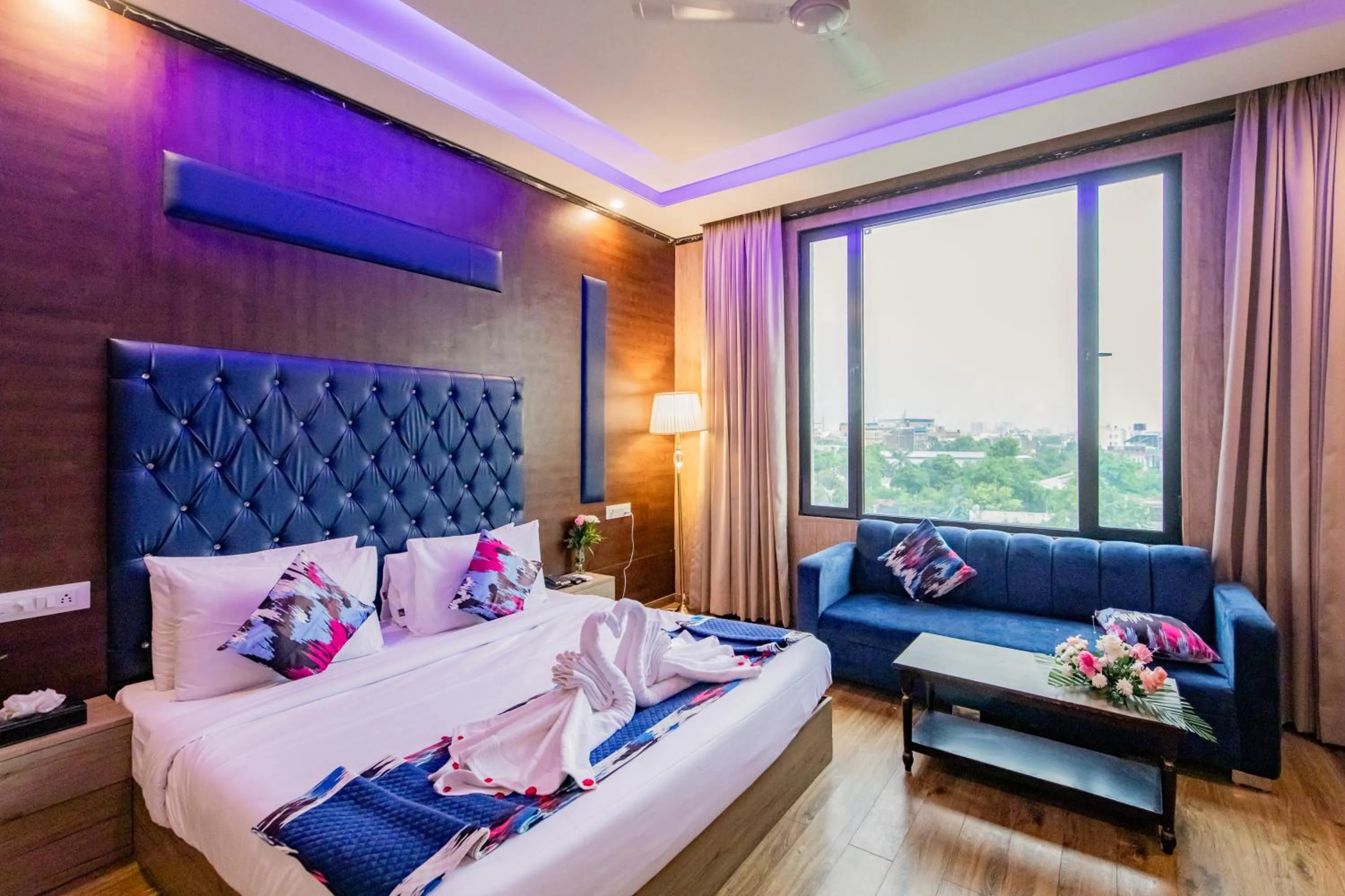 Bed in Foxoso Fiori Hotel