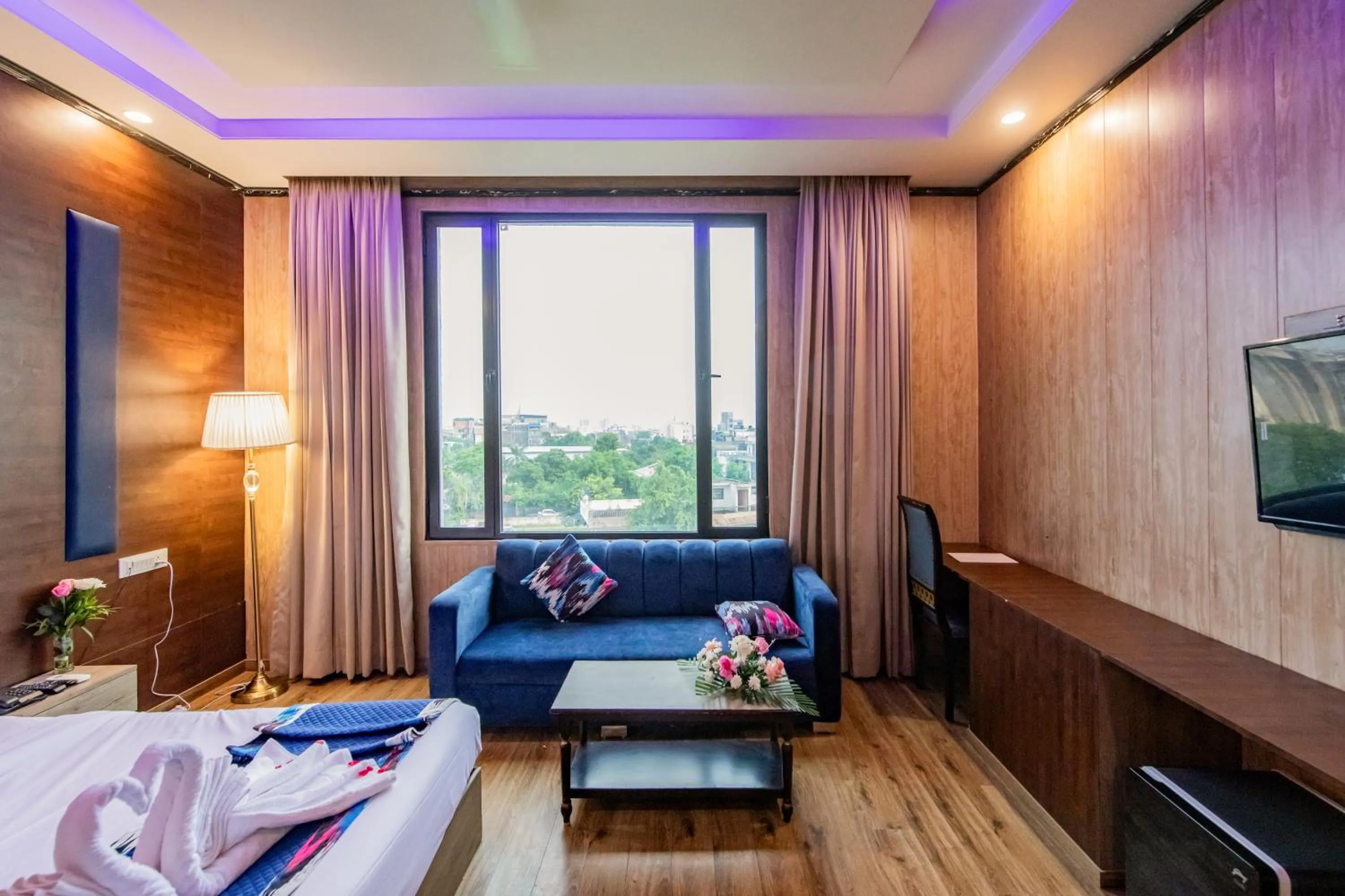 Bed in Foxoso Fiori Hotel