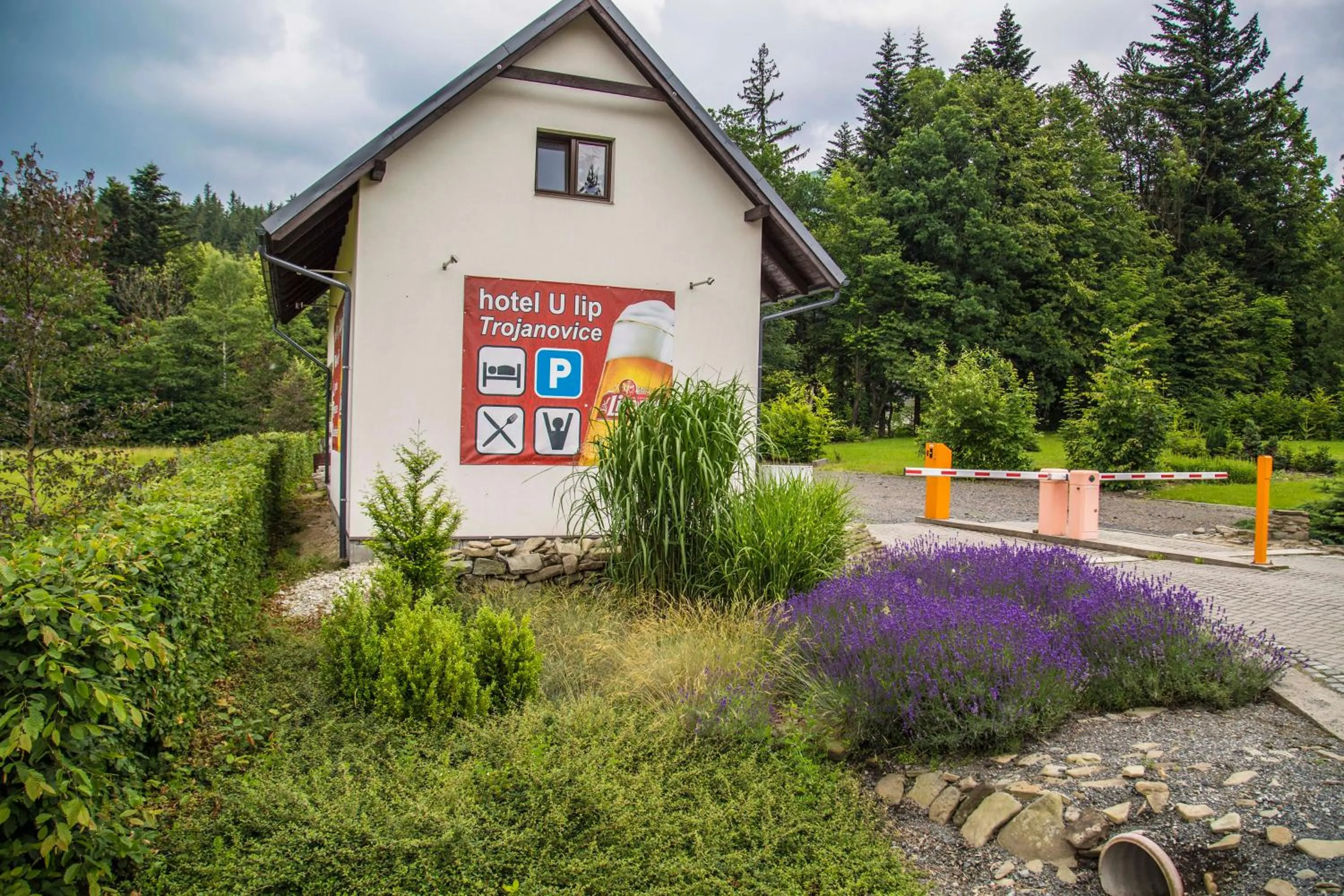 Garden view in hotel U lip Trojanovice