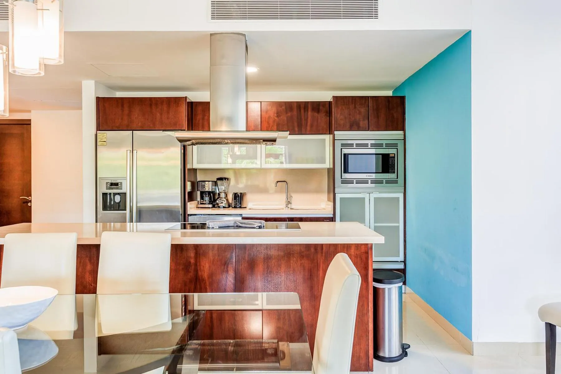 Coffee/tea facilities in Luxury Condos at Mareazul Beachfront Complex with Resort-Style Amenities