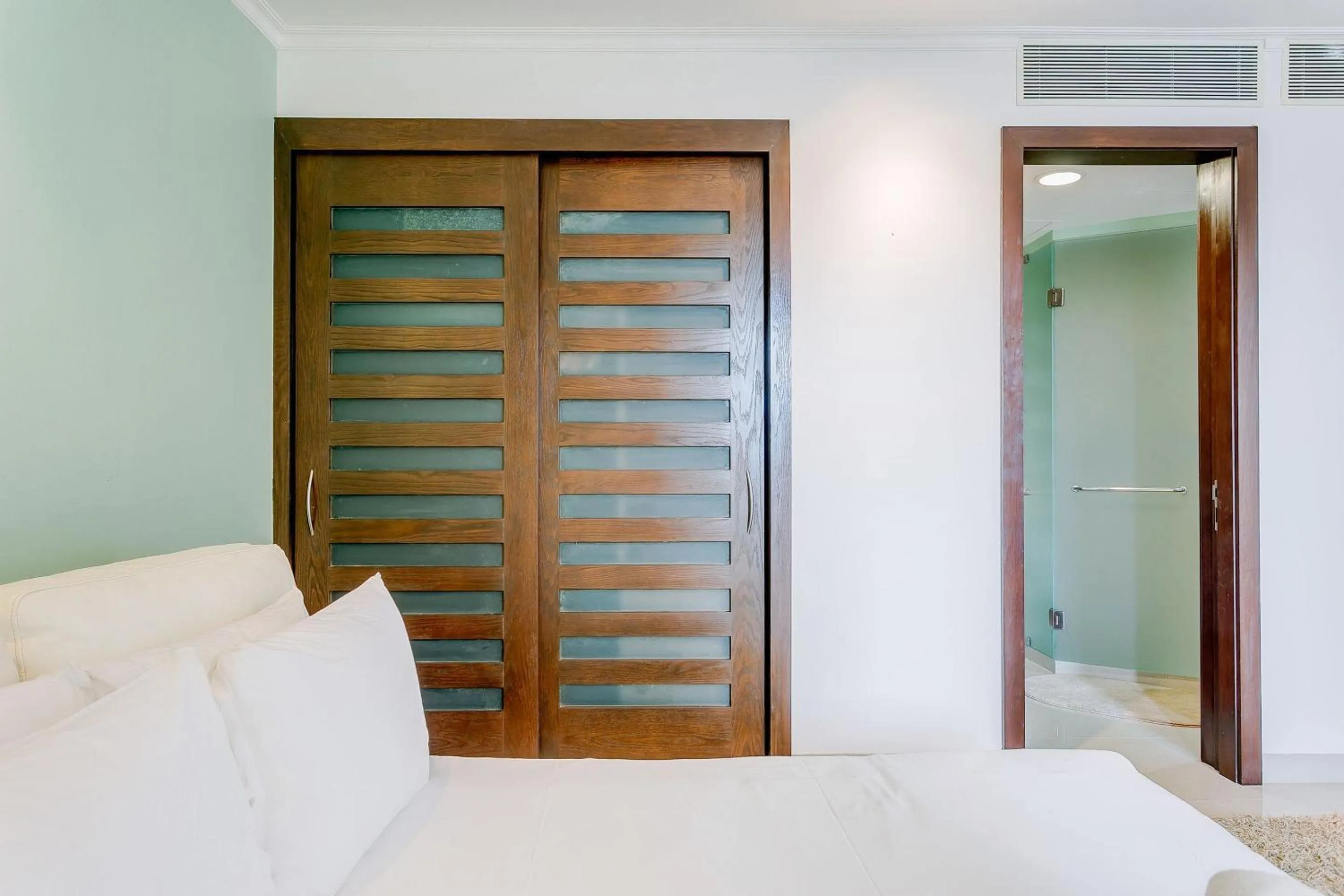 Bedroom, Bed in Luxury Condos at Mareazul Beachfront Complex with Resort-Style Amenities