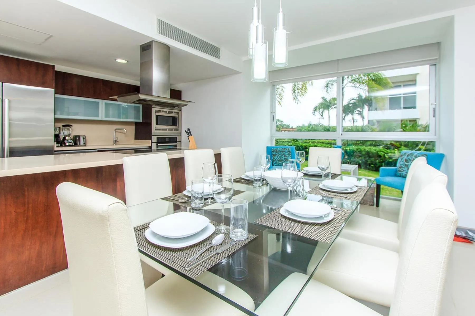 Kitchen or kitchenette in Luxury Condos at Mareazul Beachfront Complex with Resort-Style Amenities