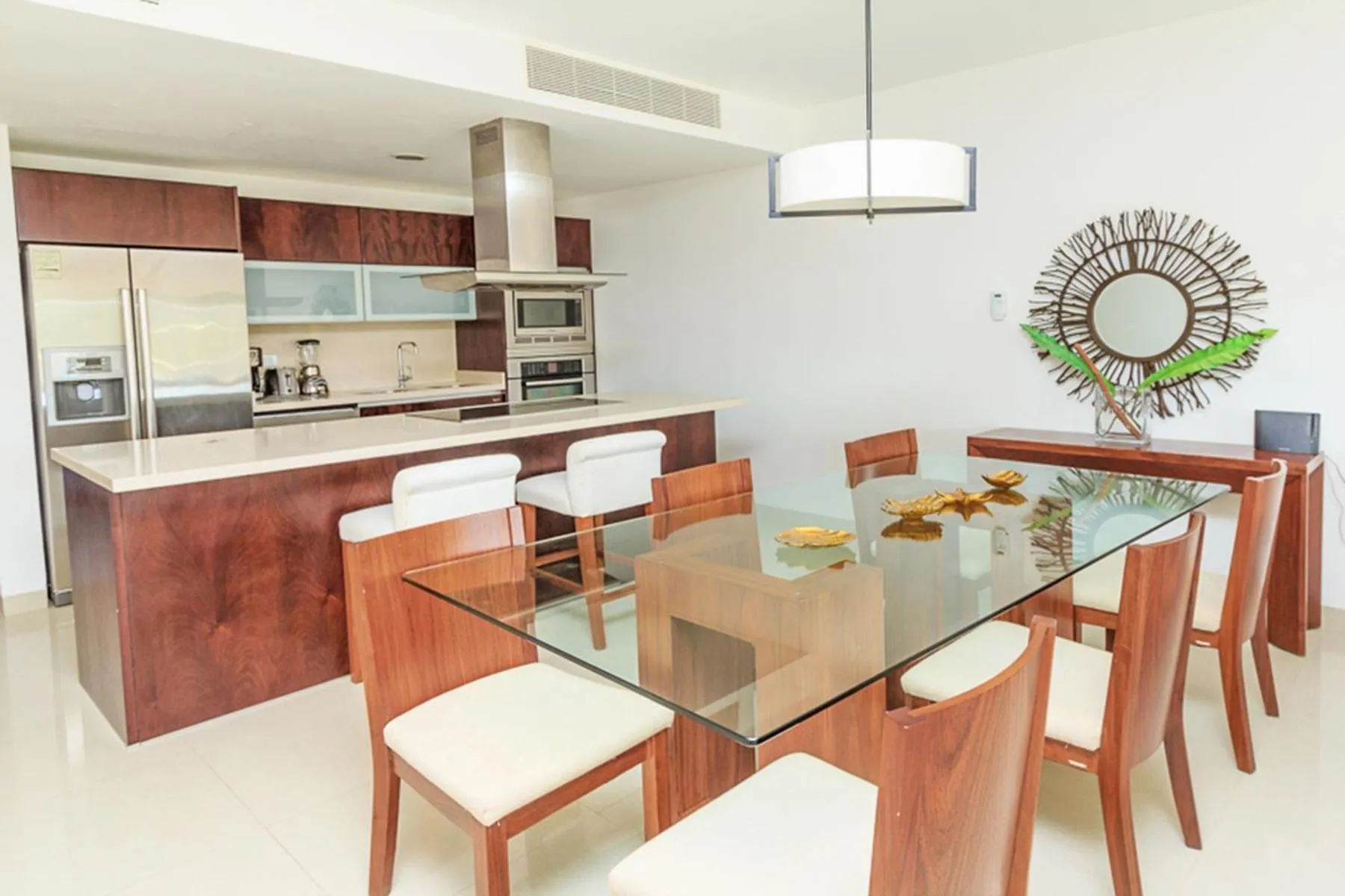 Kitchen or kitchenette in Luxury Condos at Mareazul Beachfront Complex with Resort-Style Amenities