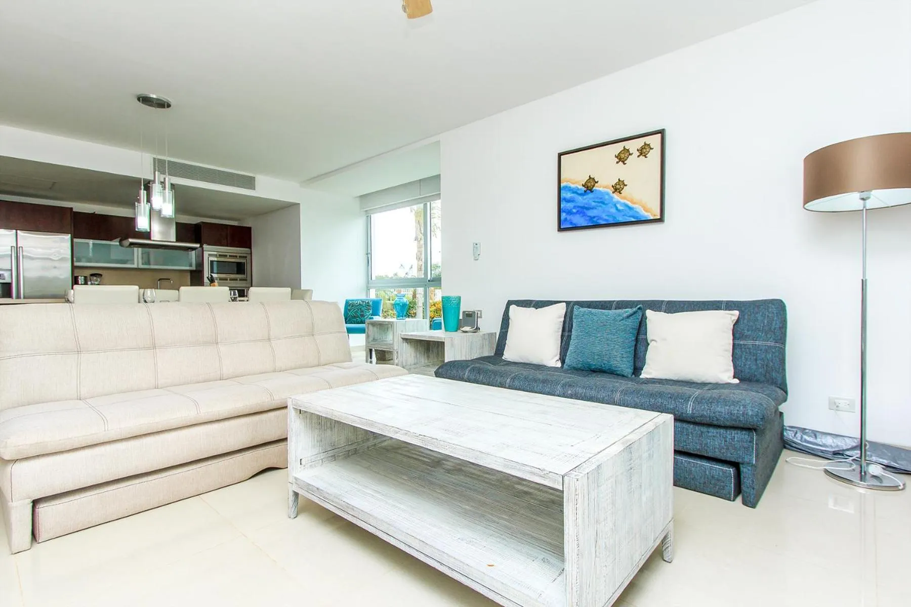 Kitchen or kitchenette in Luxury Condos at Mareazul Beachfront Complex with Resort-Style Amenities