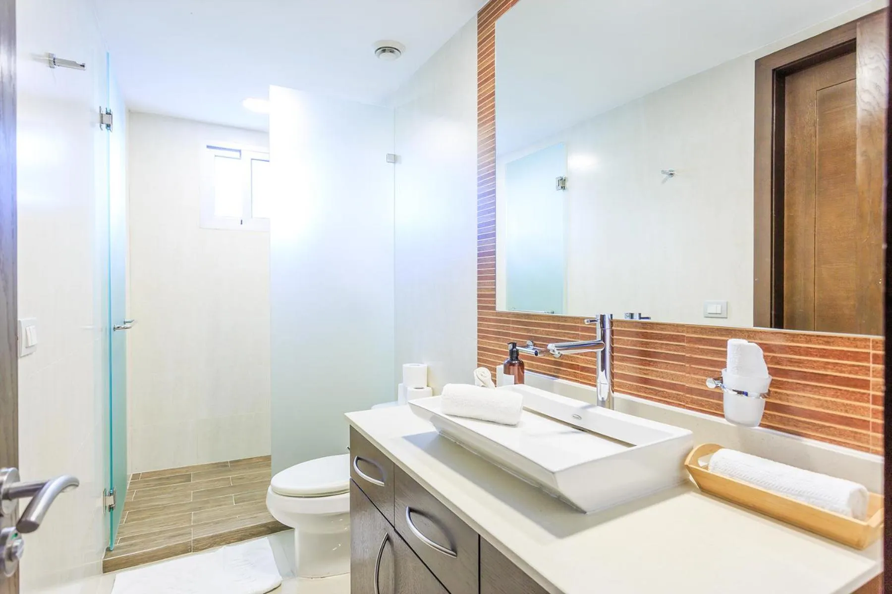 Shower in Luxury Condos at Mareazul Beachfront Complex with Resort-Style Amenities