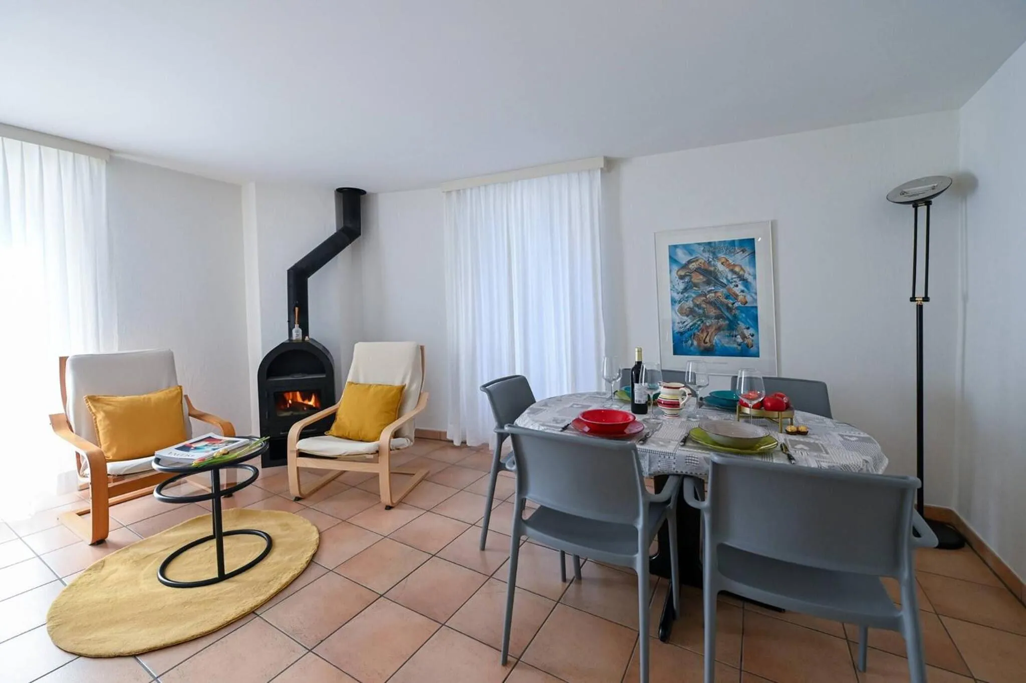 Living room in Ruga House in Lake Ascona 4