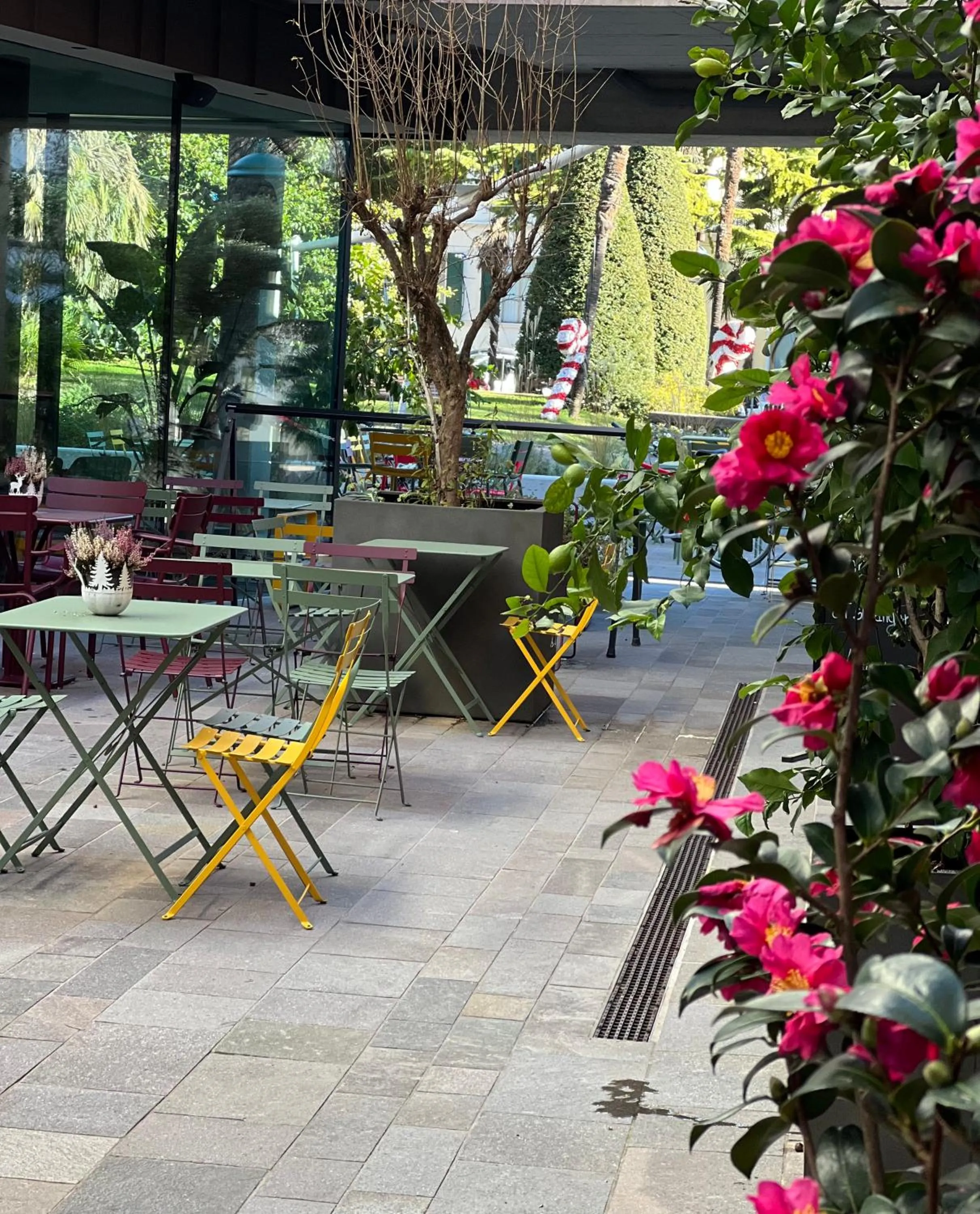 Patio in Hotel Giardino Verdi
