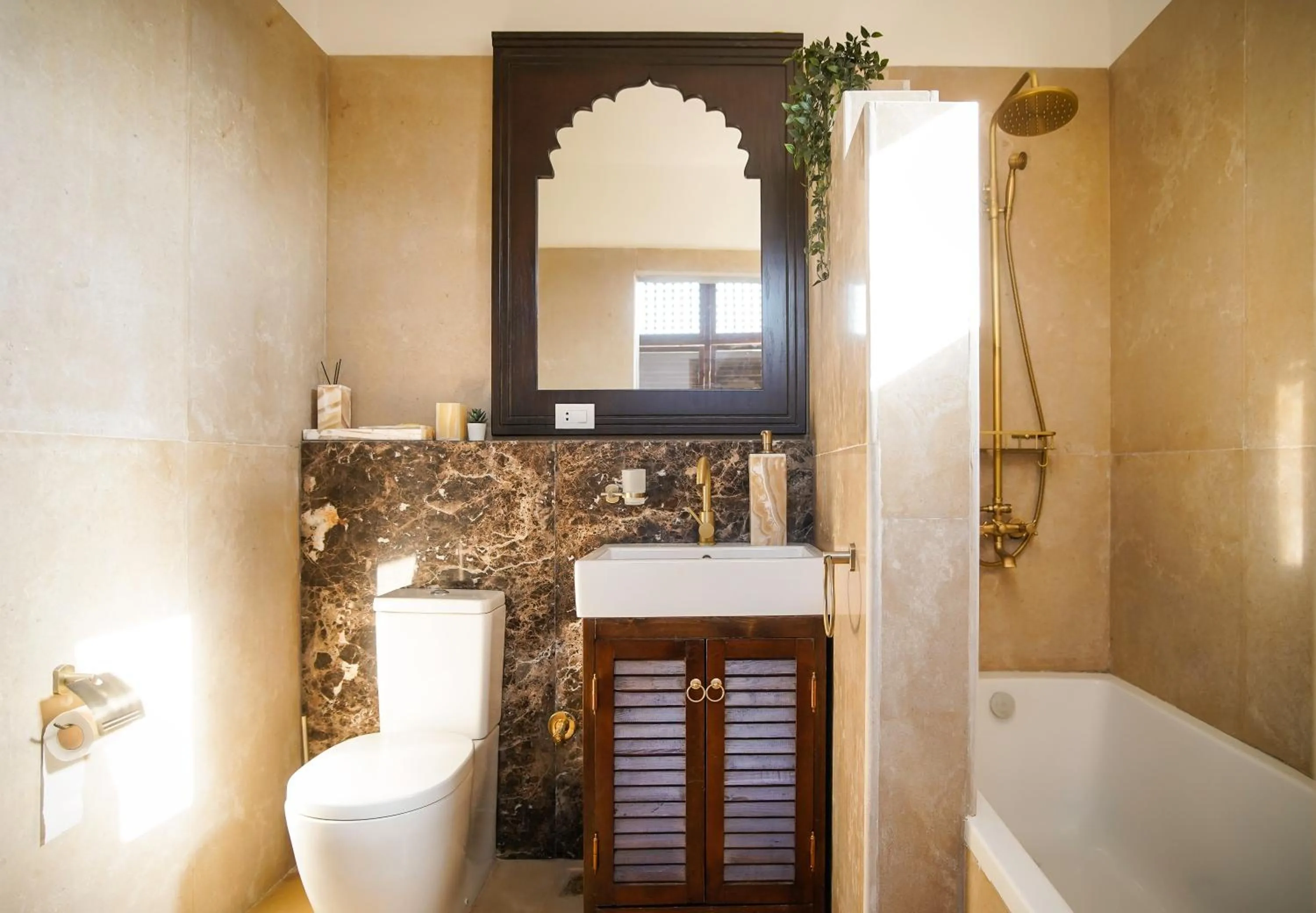 Shower in Al Wadi Boutique Hotel