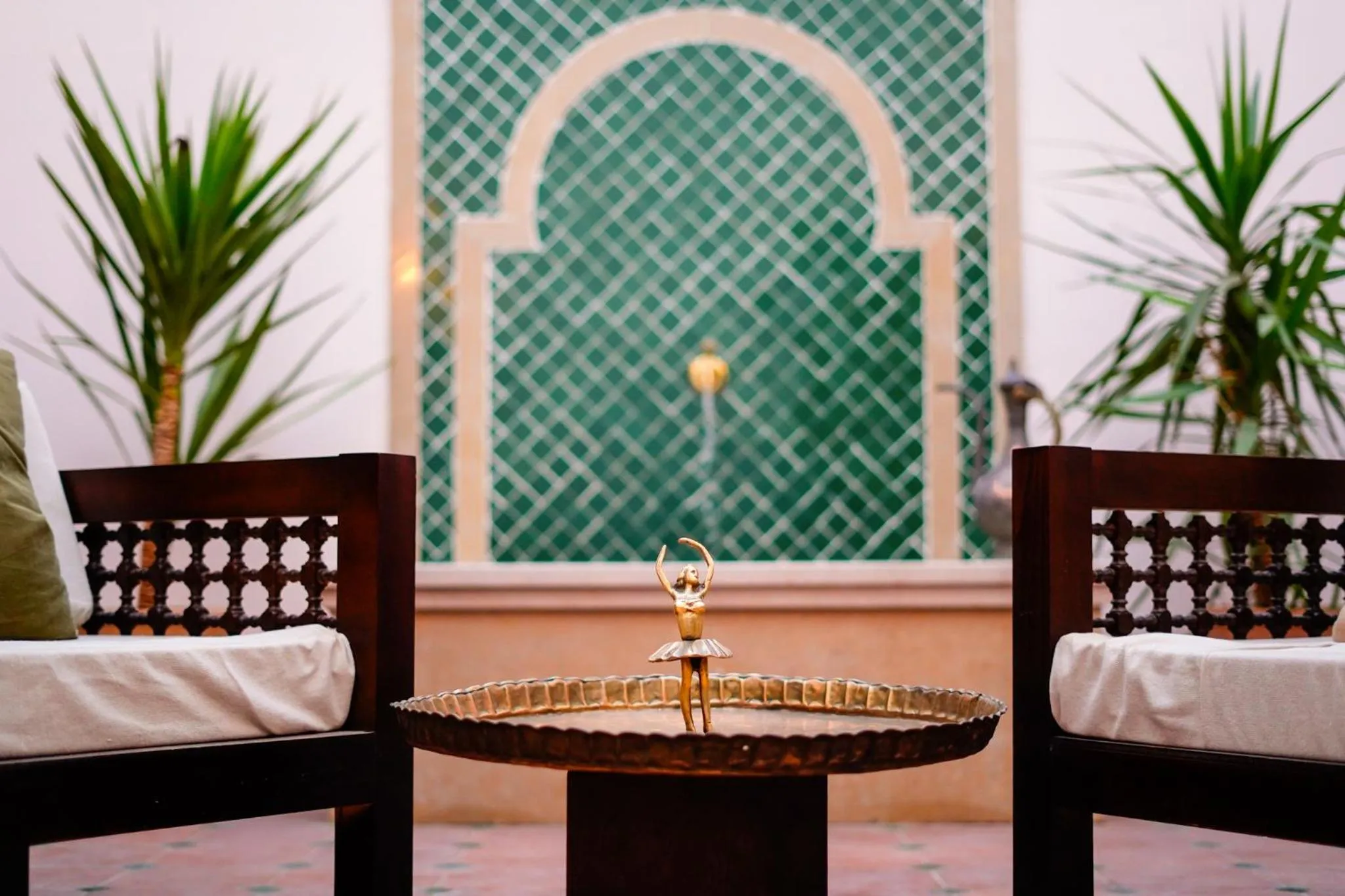 Decorative detail, Bed in Al Wadi Boutique Hotel