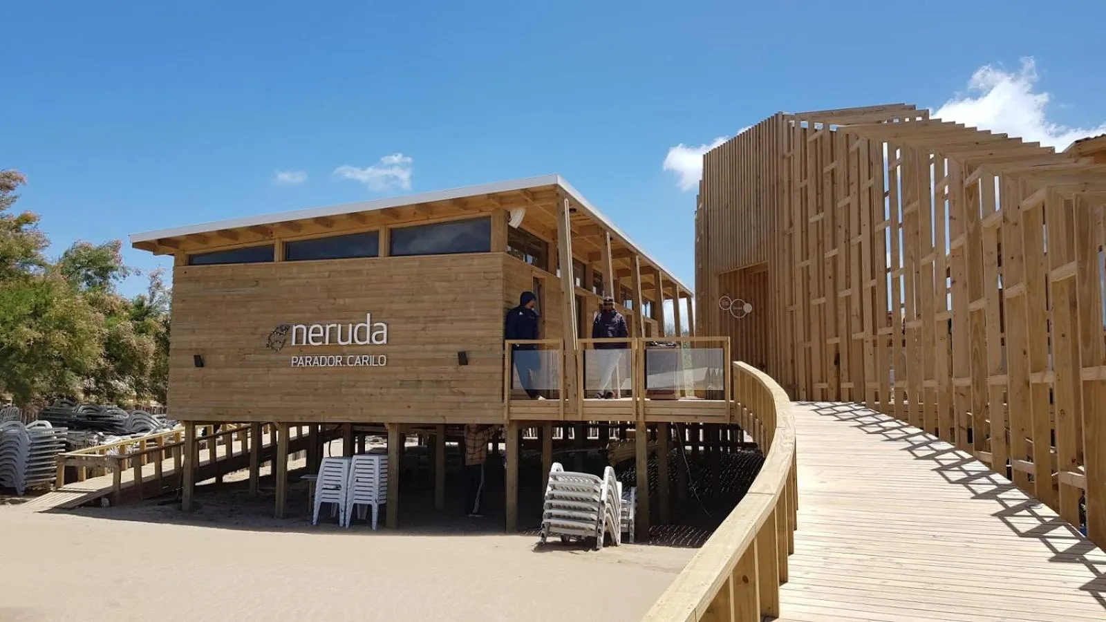 Beach in Carilo Hills by bund