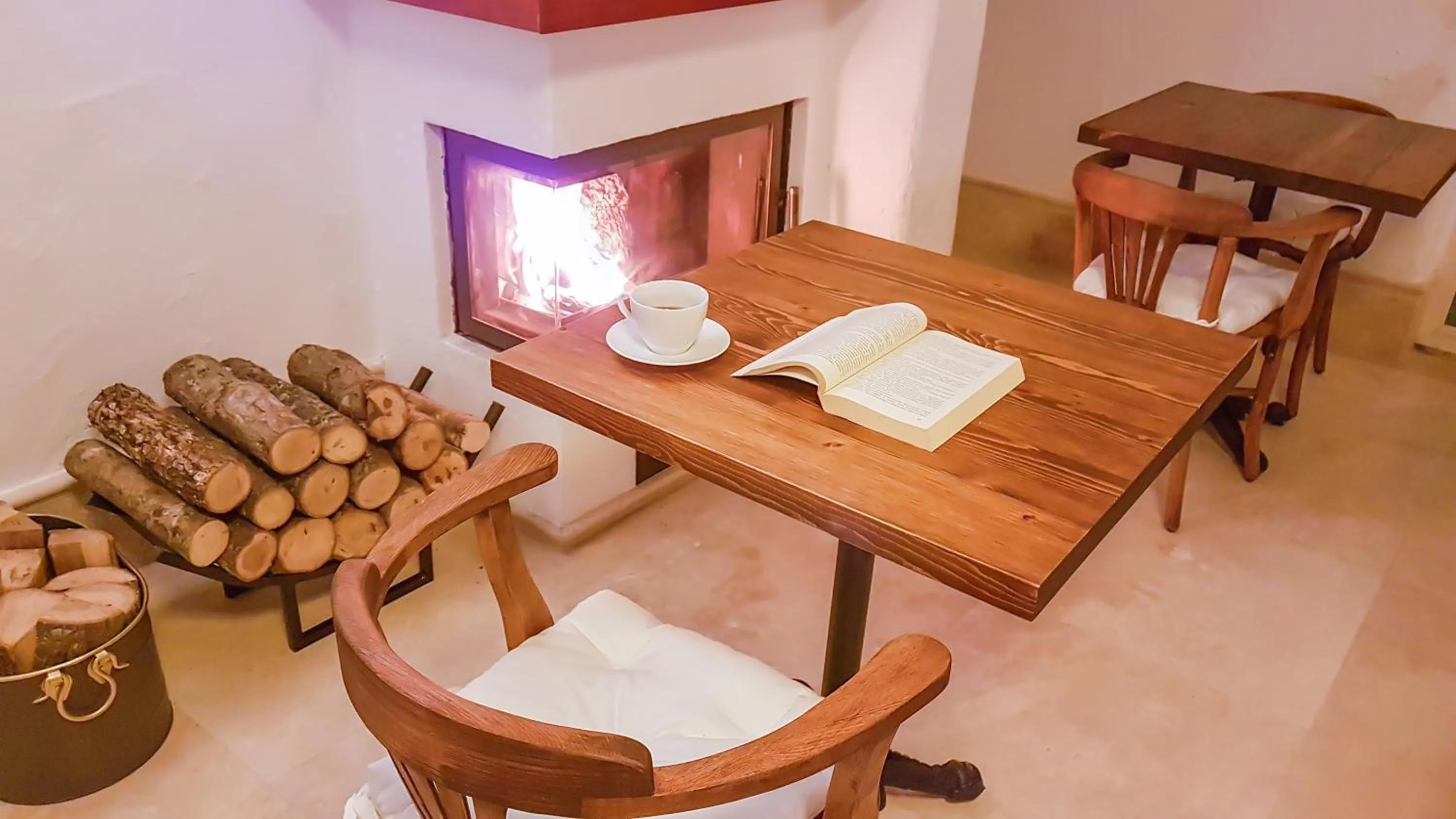 Seating area in Rebetiko Hotel