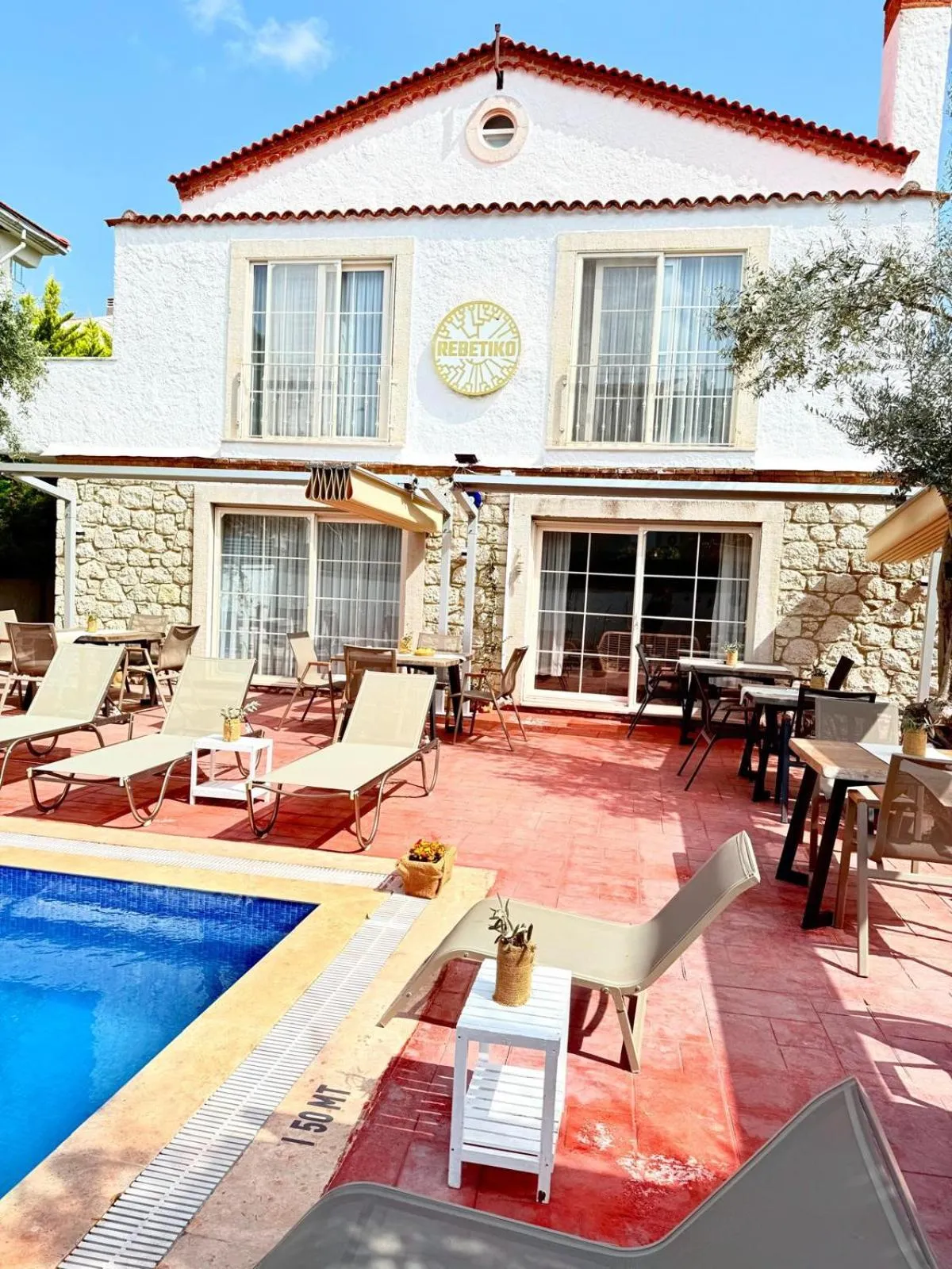 Swimming pool in Rebetiko Hotel