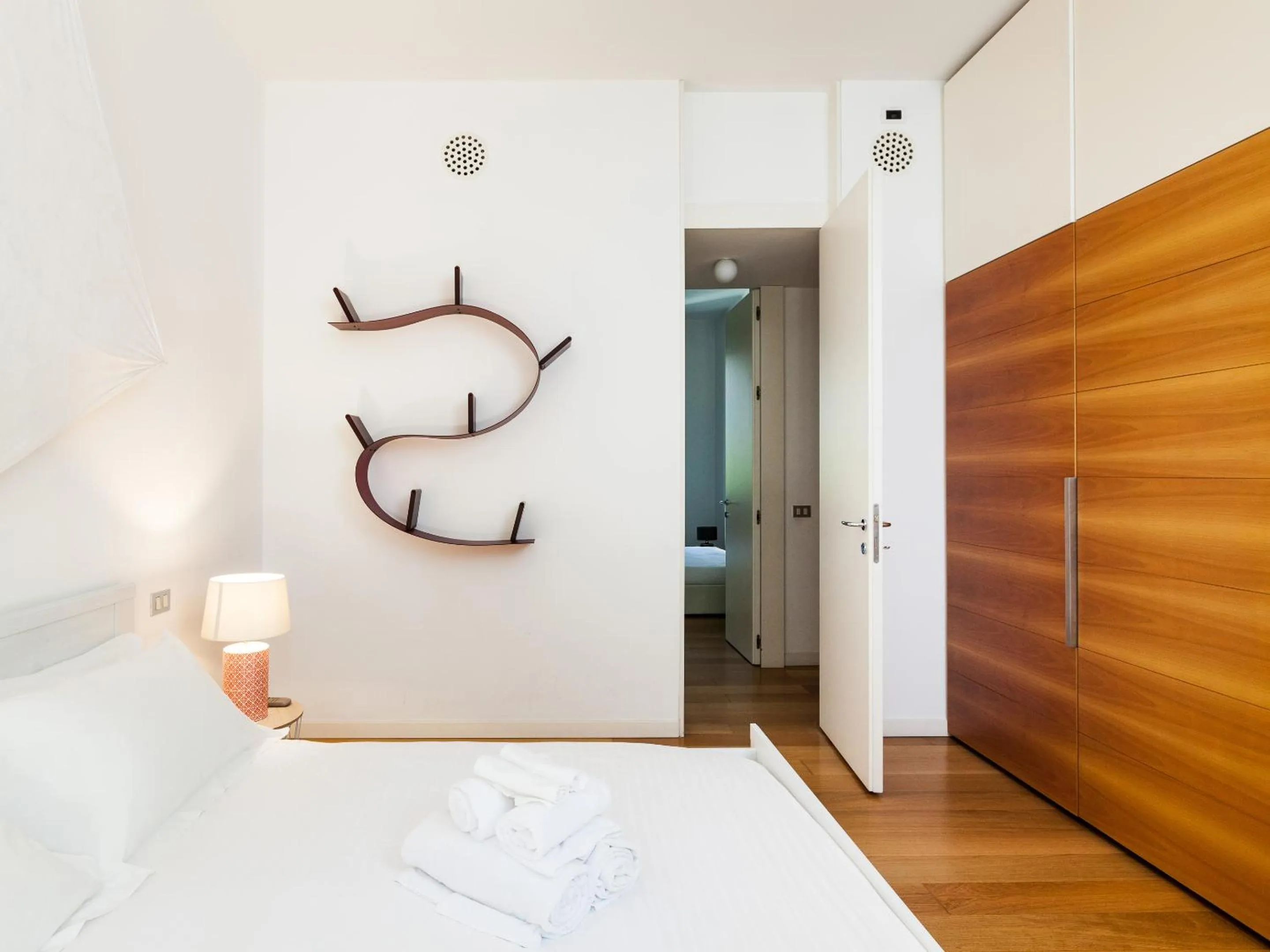 Bedroom, Bed in easyhomes - Piola Bazzini