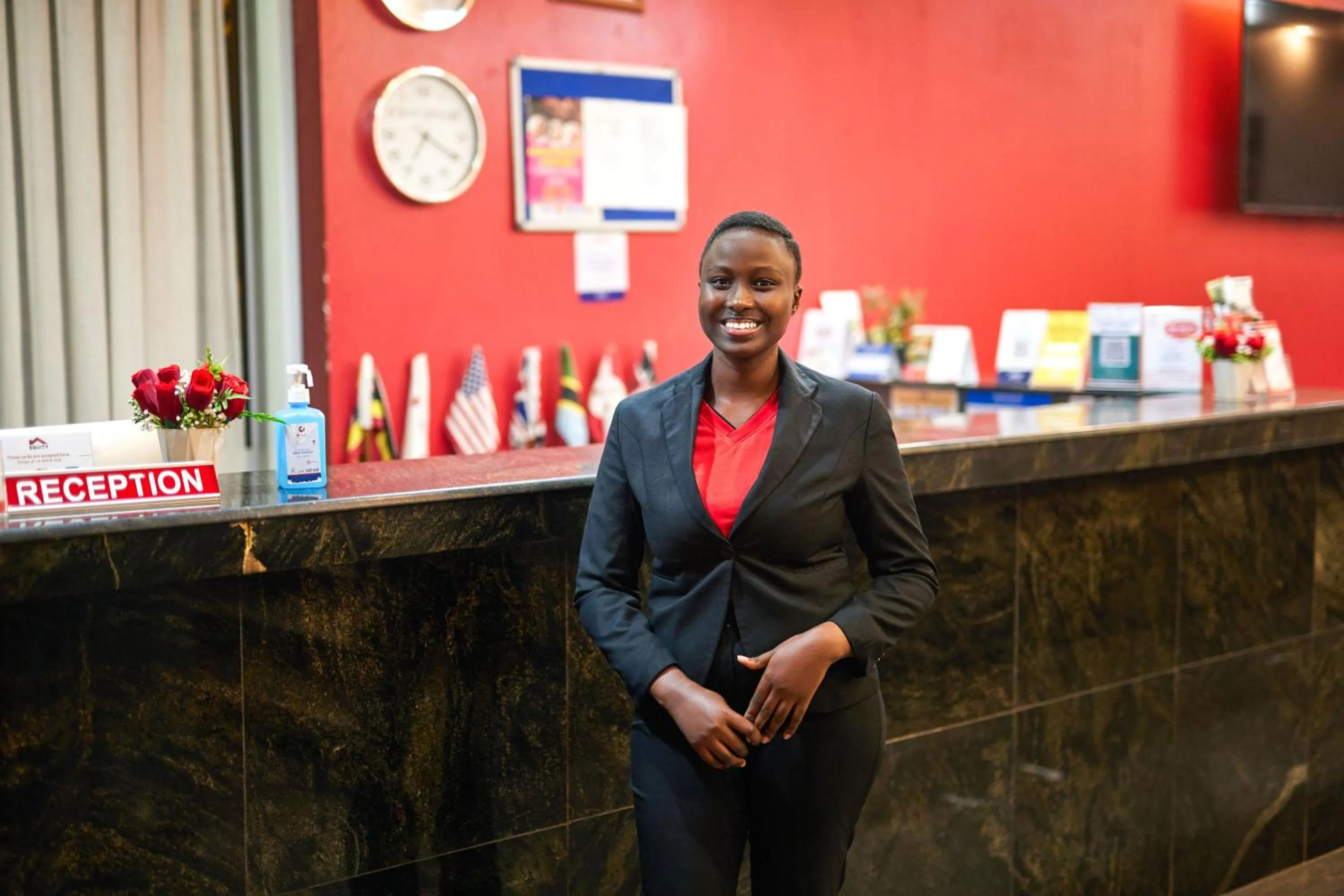Staff in Eureka Place Hotel Kampala