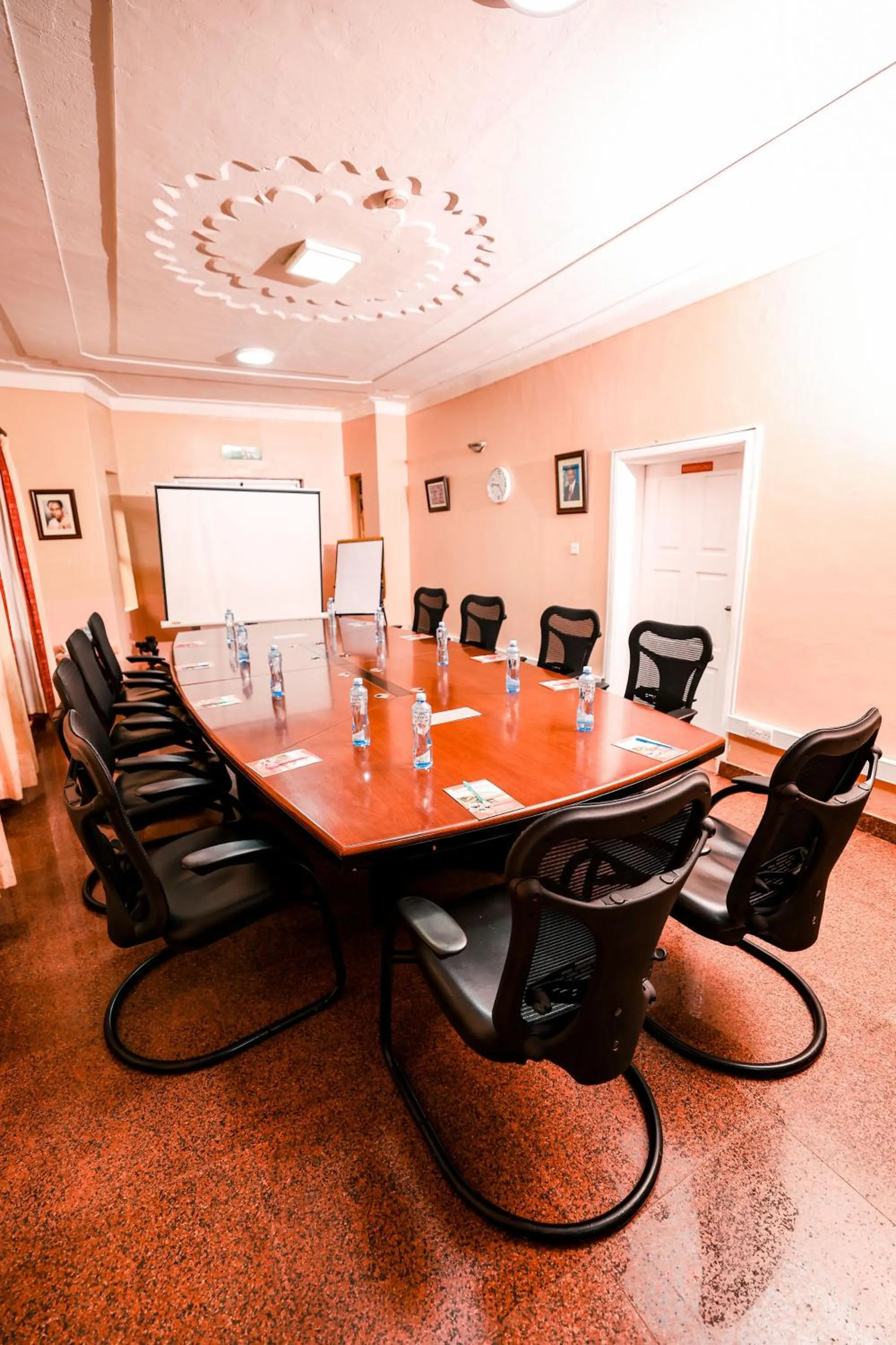 Seating area in Eureka Place Hotel Kampala