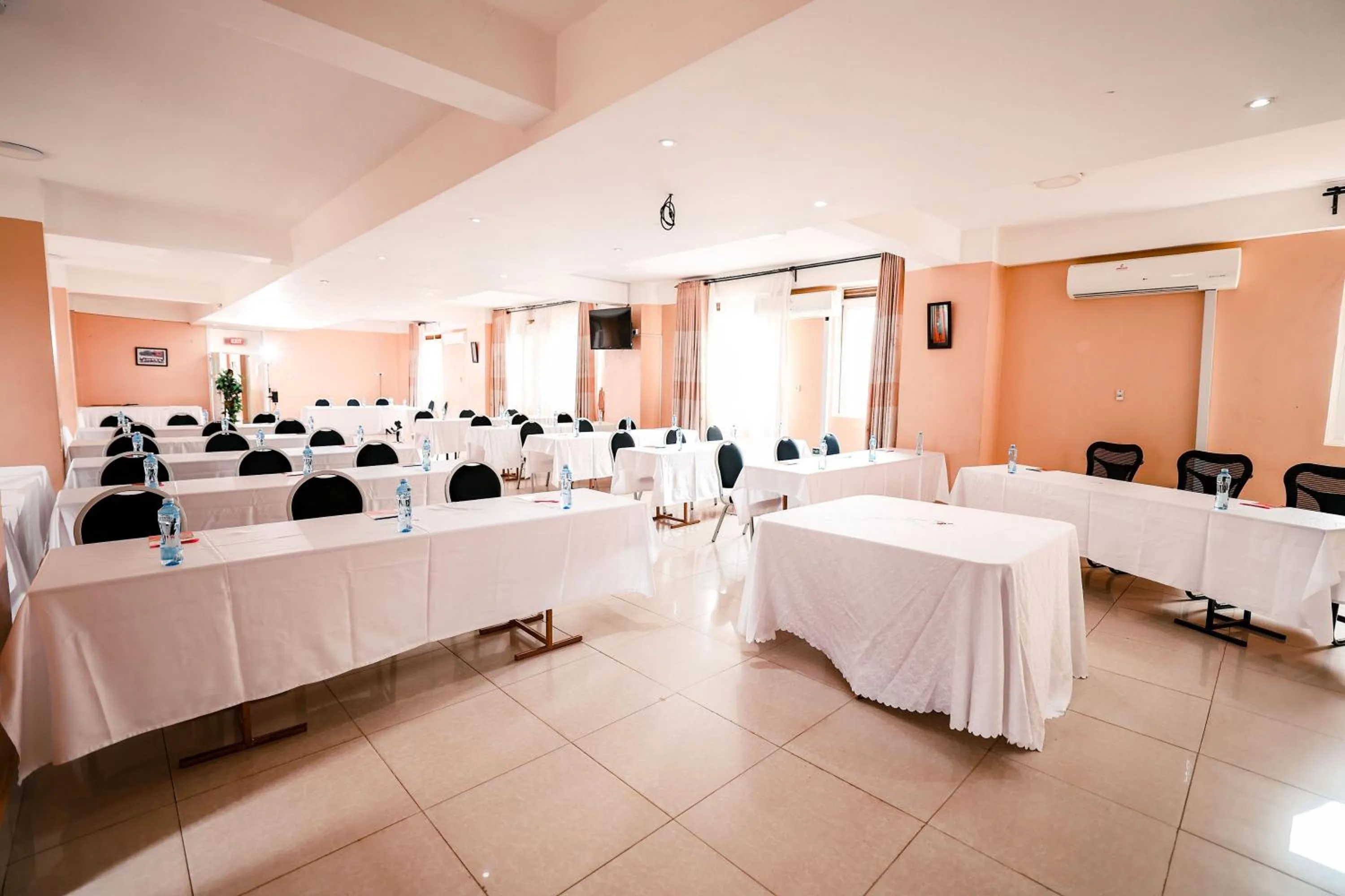 Seating area in Eureka Place Hotel Kampala