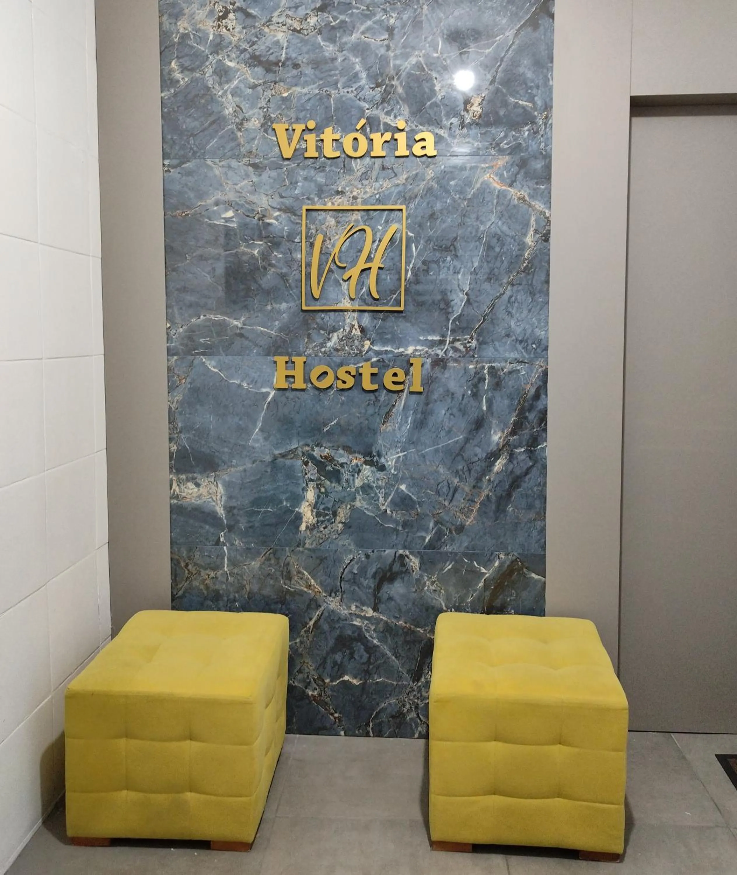 Seating area in Vitoria Hostel