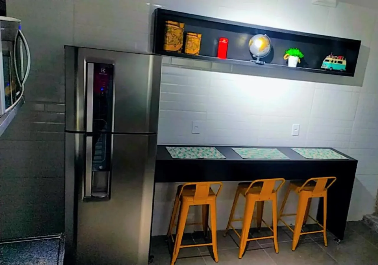 Kitchen or kitchenette in Vitoria Hostel