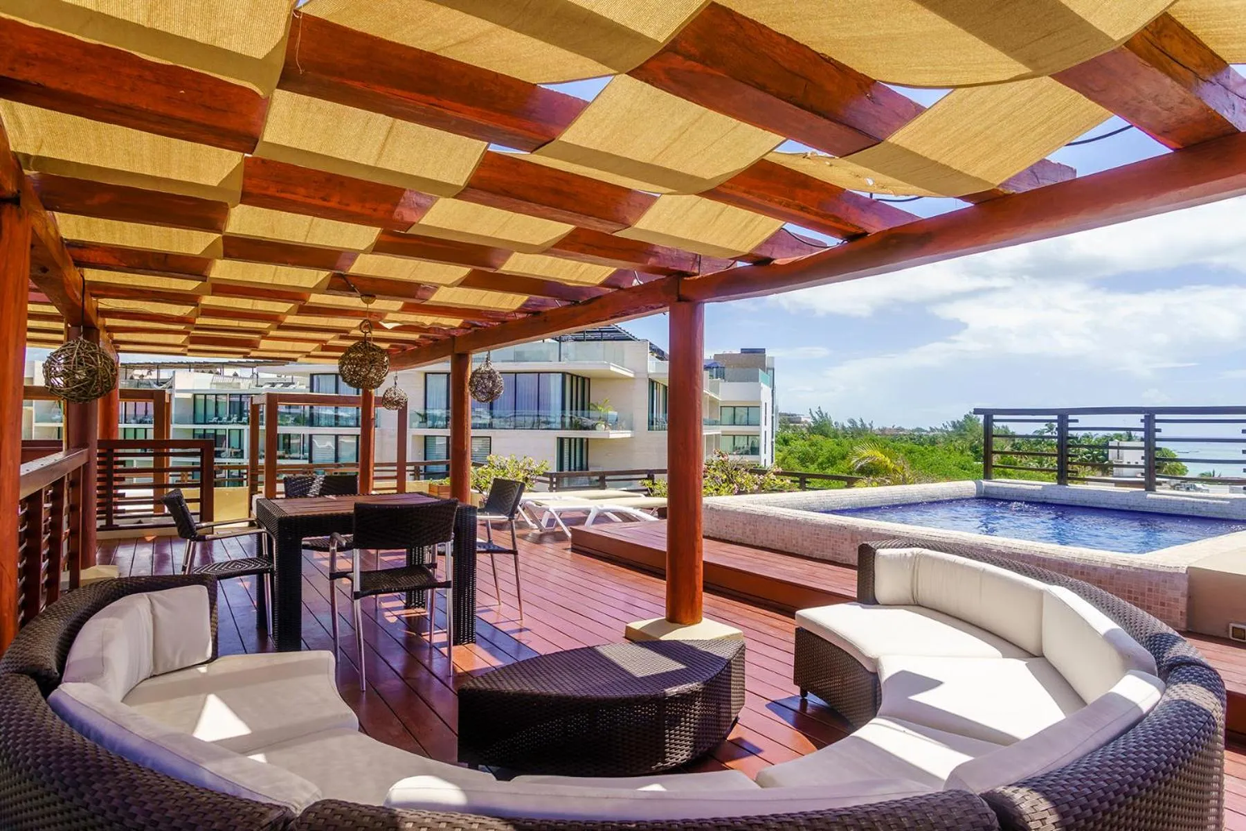 Patio in Aldea Thai by Stella Rentals