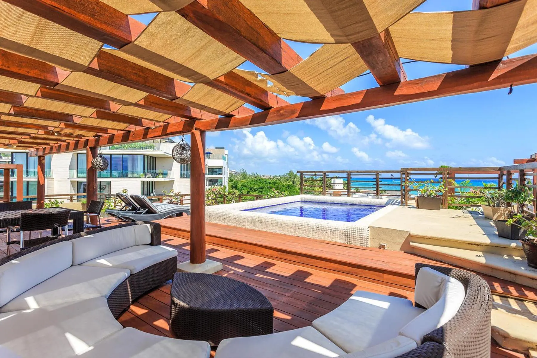 Patio in Aldea Thai by Stella Rentals