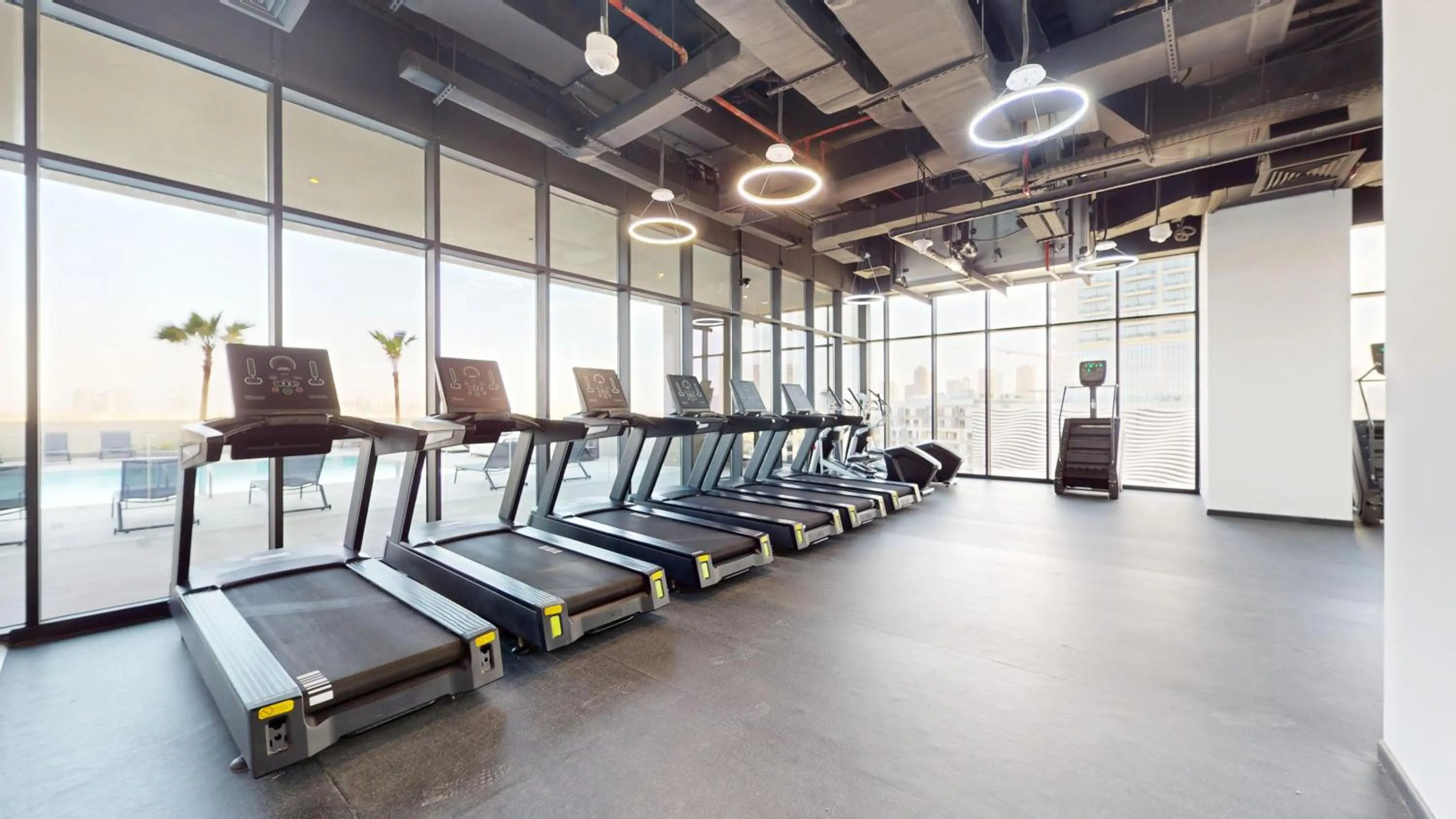 Fitness centre/facilities in The Community Jumeirah Village