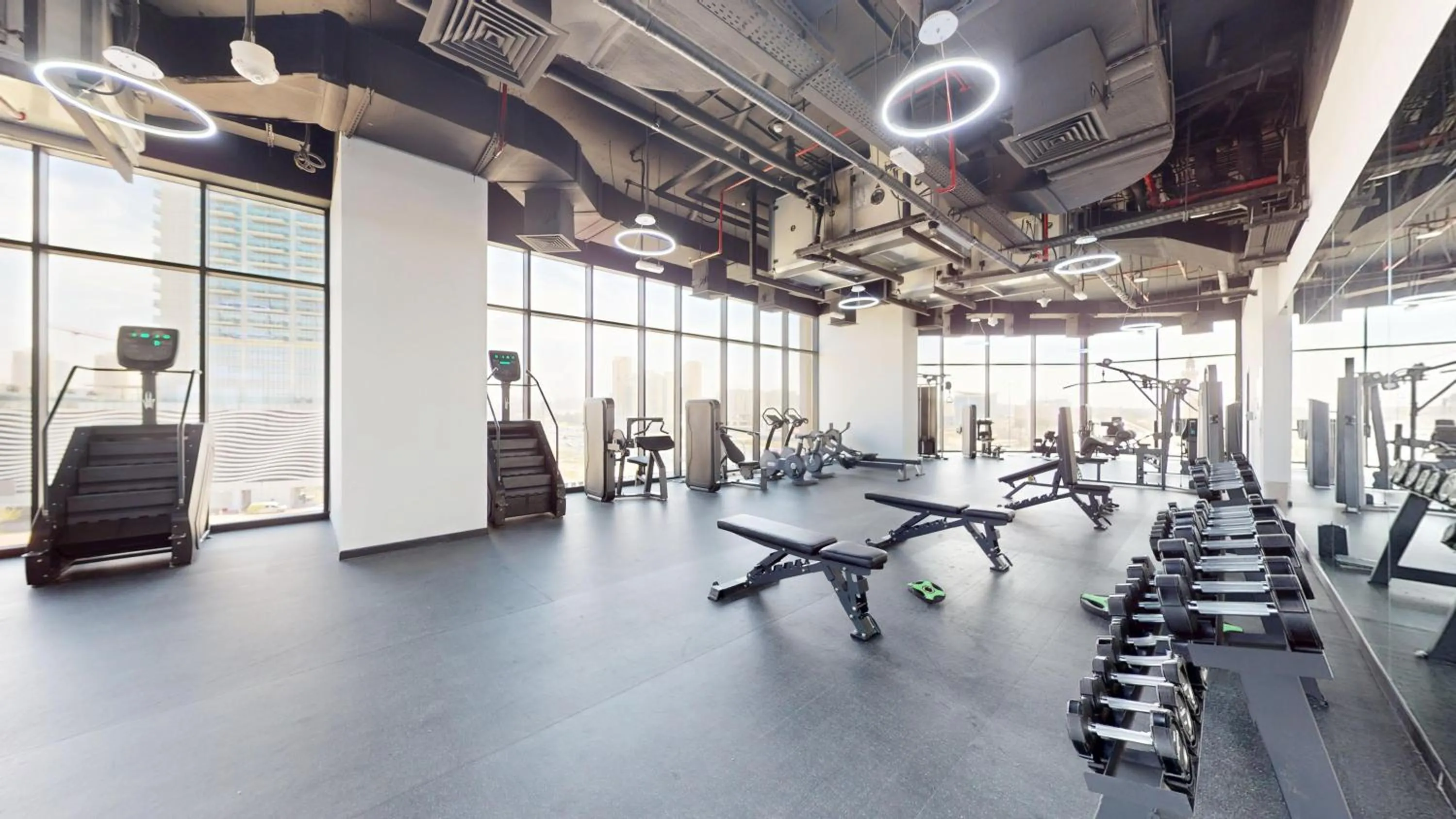 Fitness centre/facilities in The Community Jumeirah Village