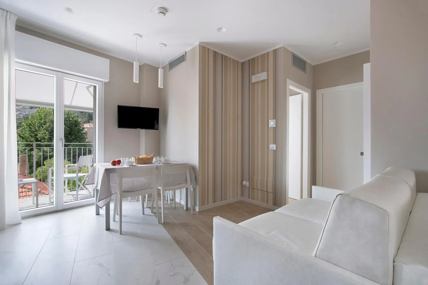 Living room, Bed in Residence Dolcemare