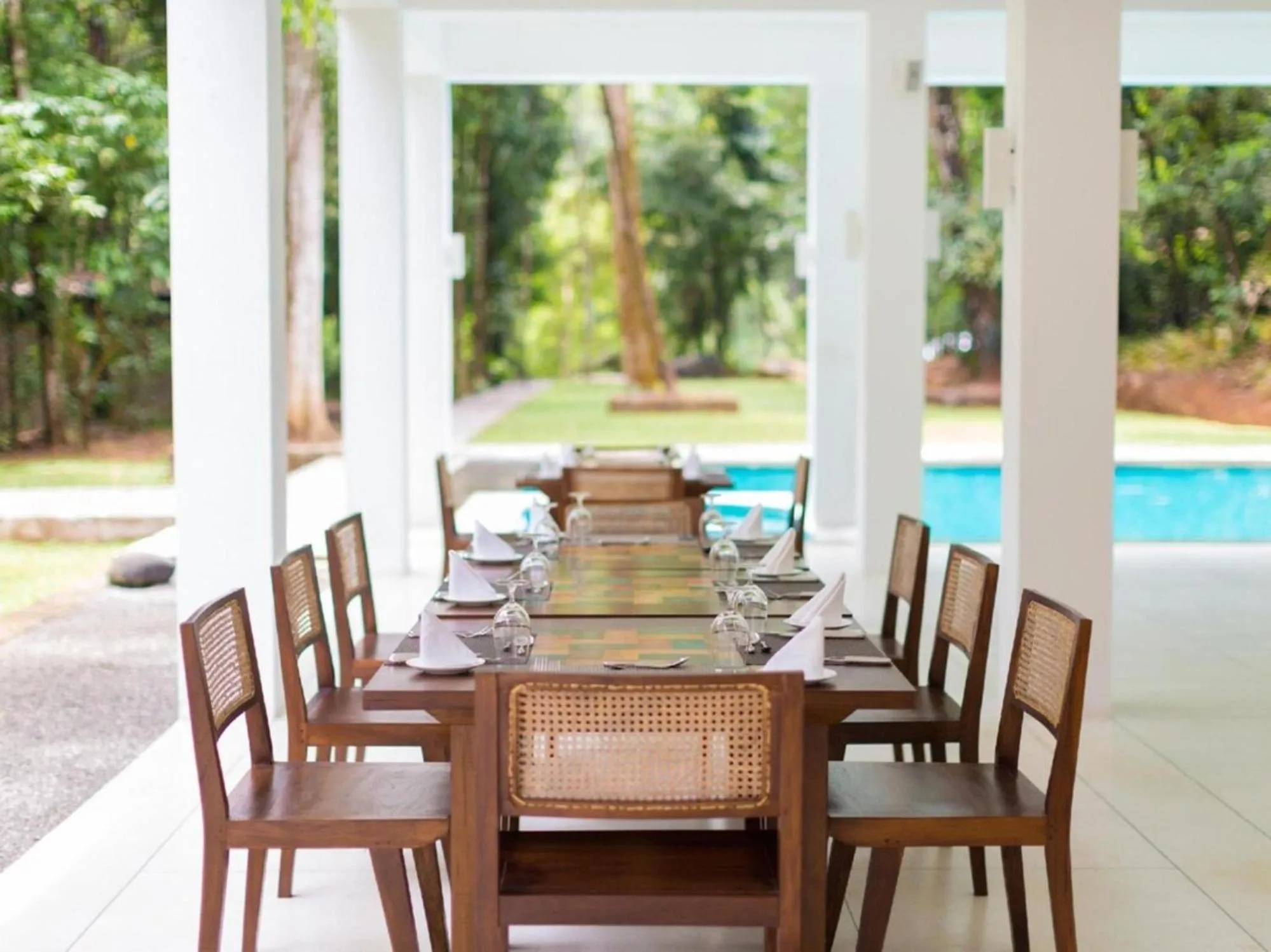 Dining area in Palmstone Retreat