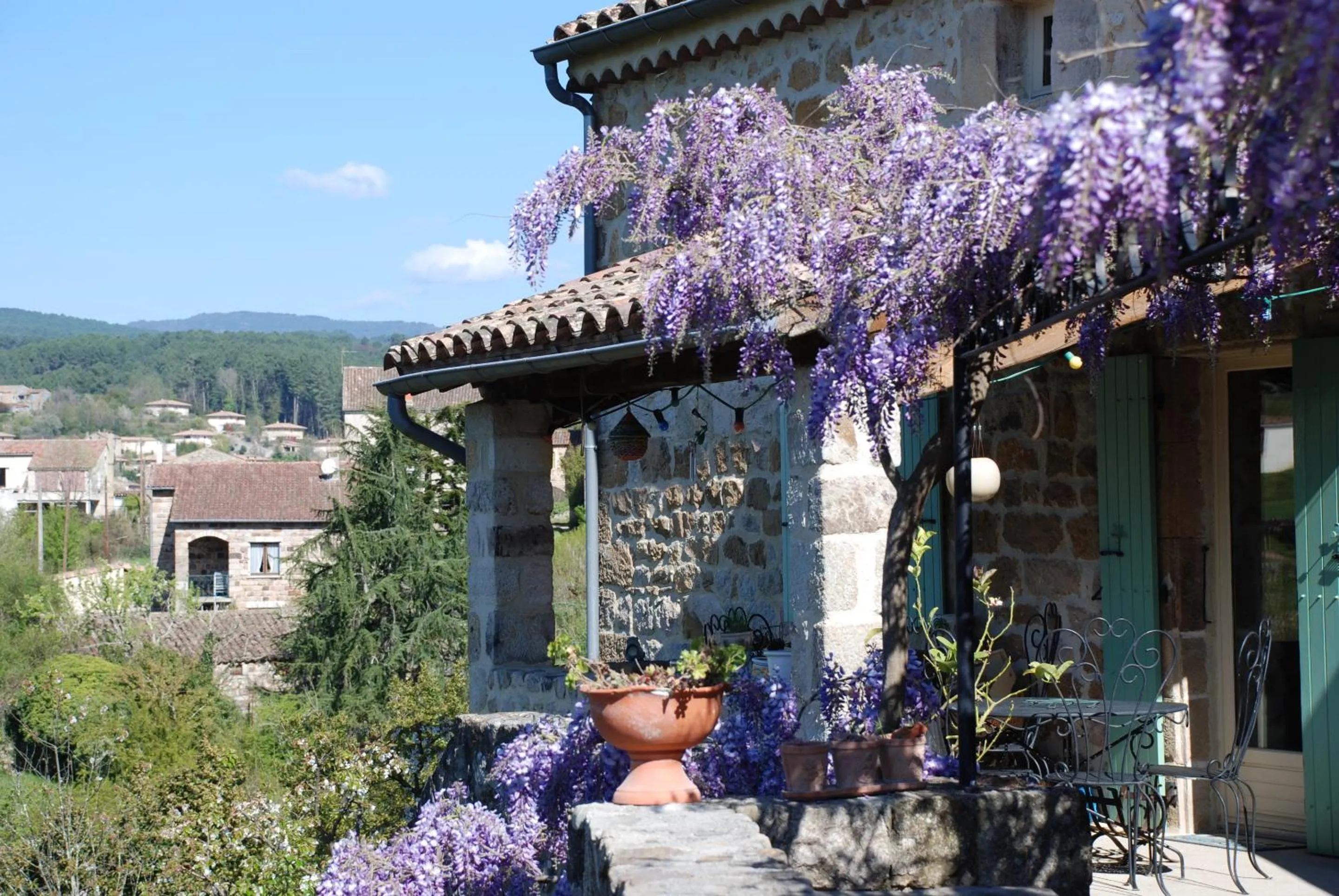 View (from property/room) in Chambre d'hôtes Au creux du Chambon