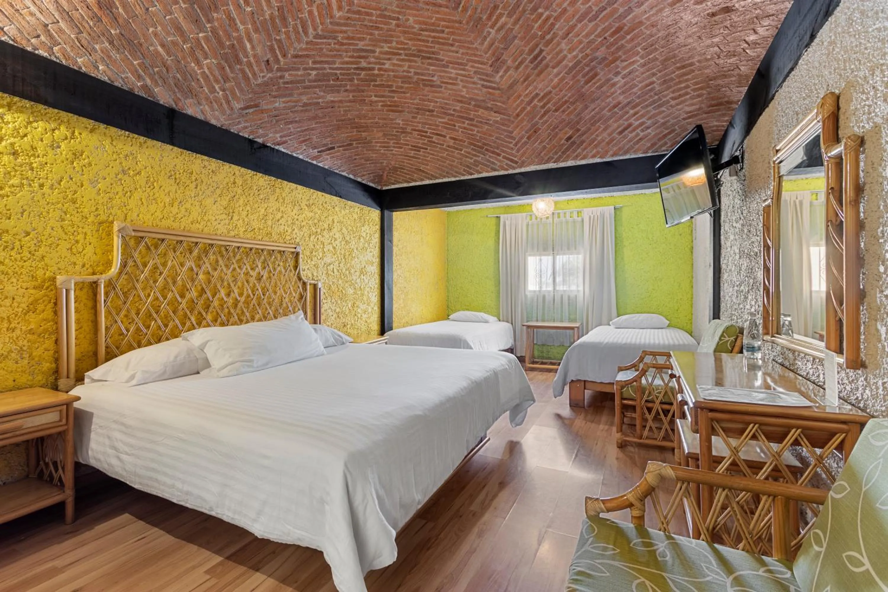 Photo of the whole room, Bed in Hotel Hacienda Montesinos