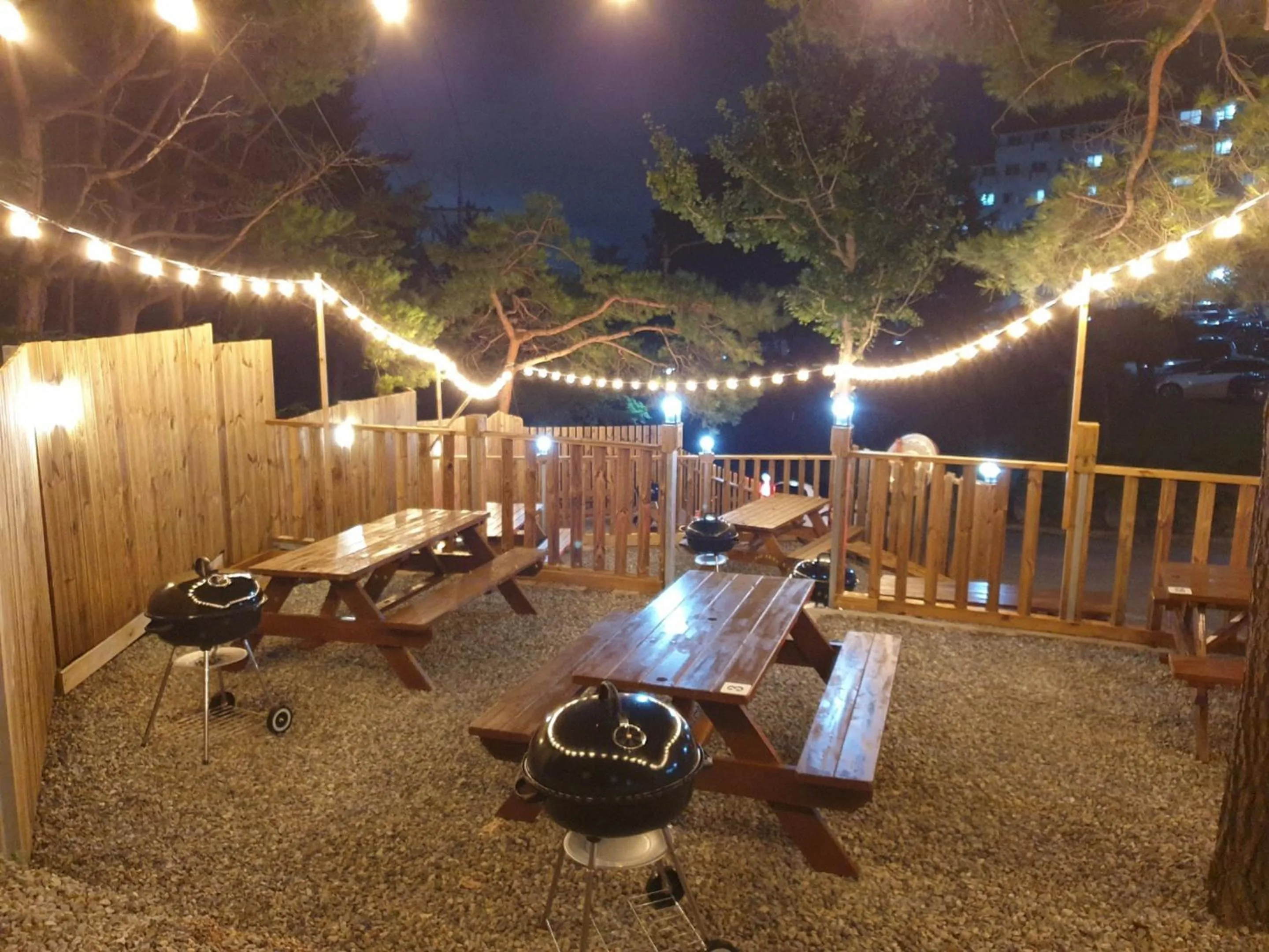 BBQ facilities in Hyundai Soo Resort Sokcho