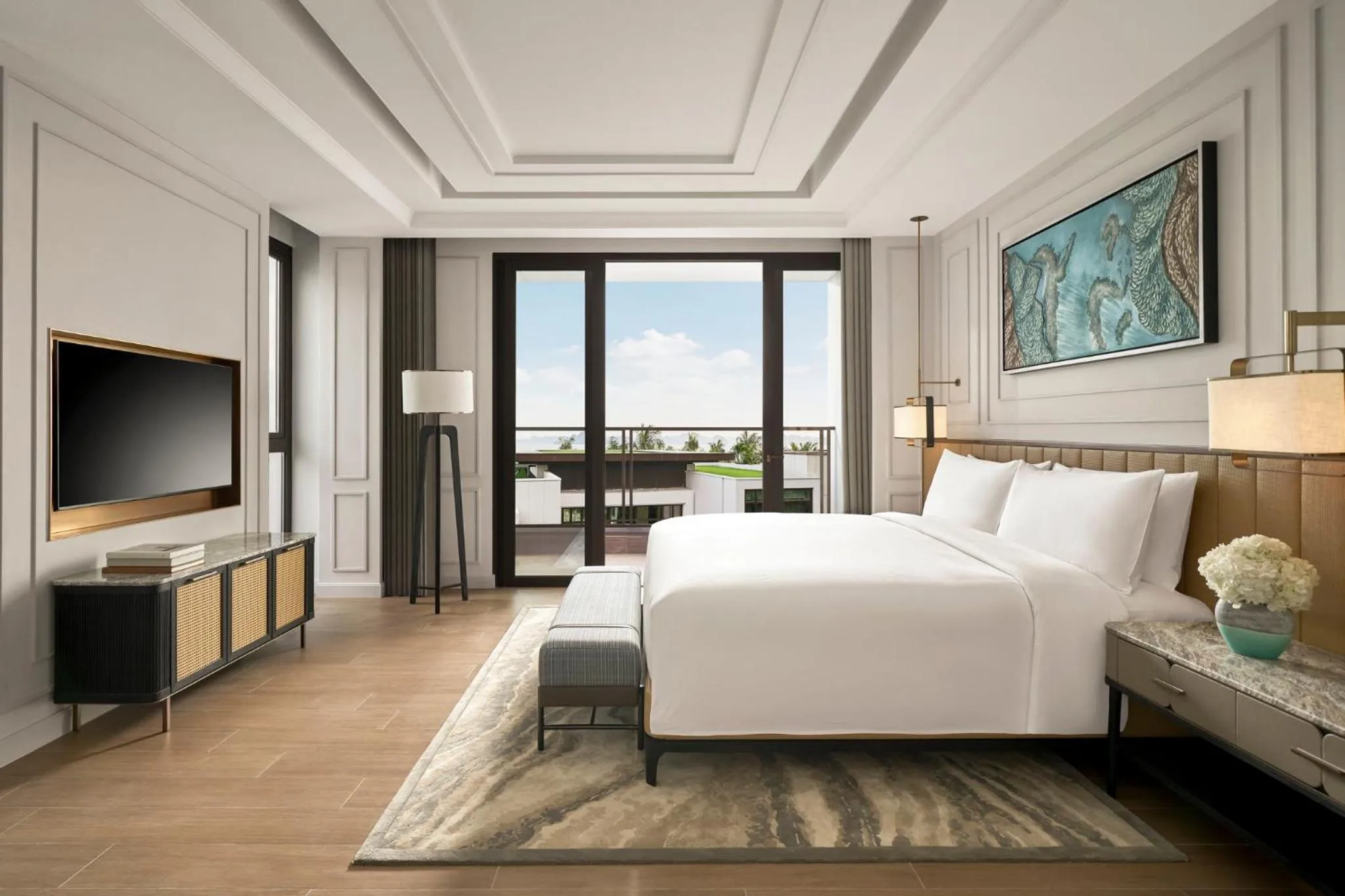 Photo of the whole room, Bed in InterContinental Halong Bay Resort by IHG