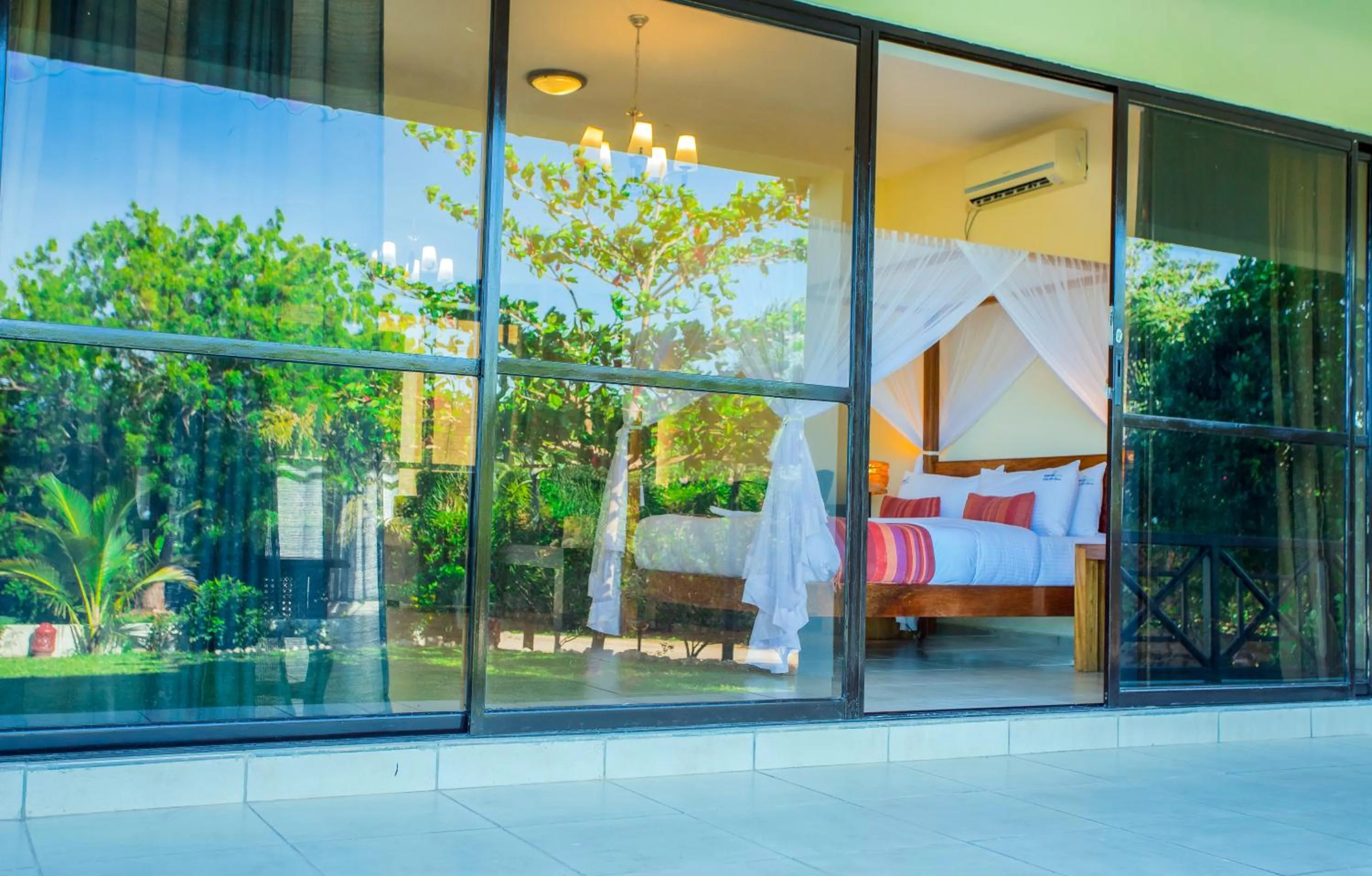 Patio, Bed in Mzima Beach Residences - Diani Beach