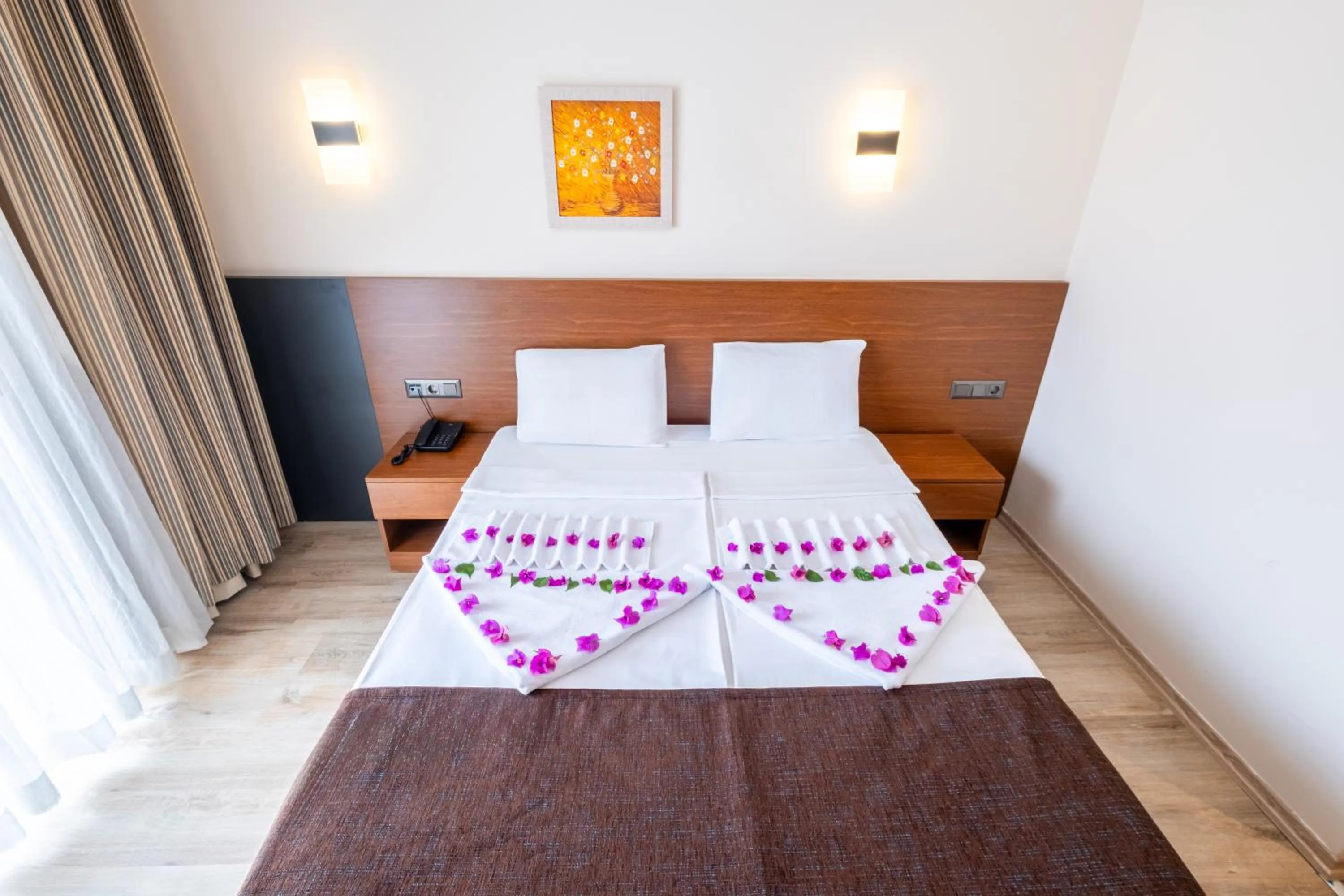 Bed in Viking Express Hotel