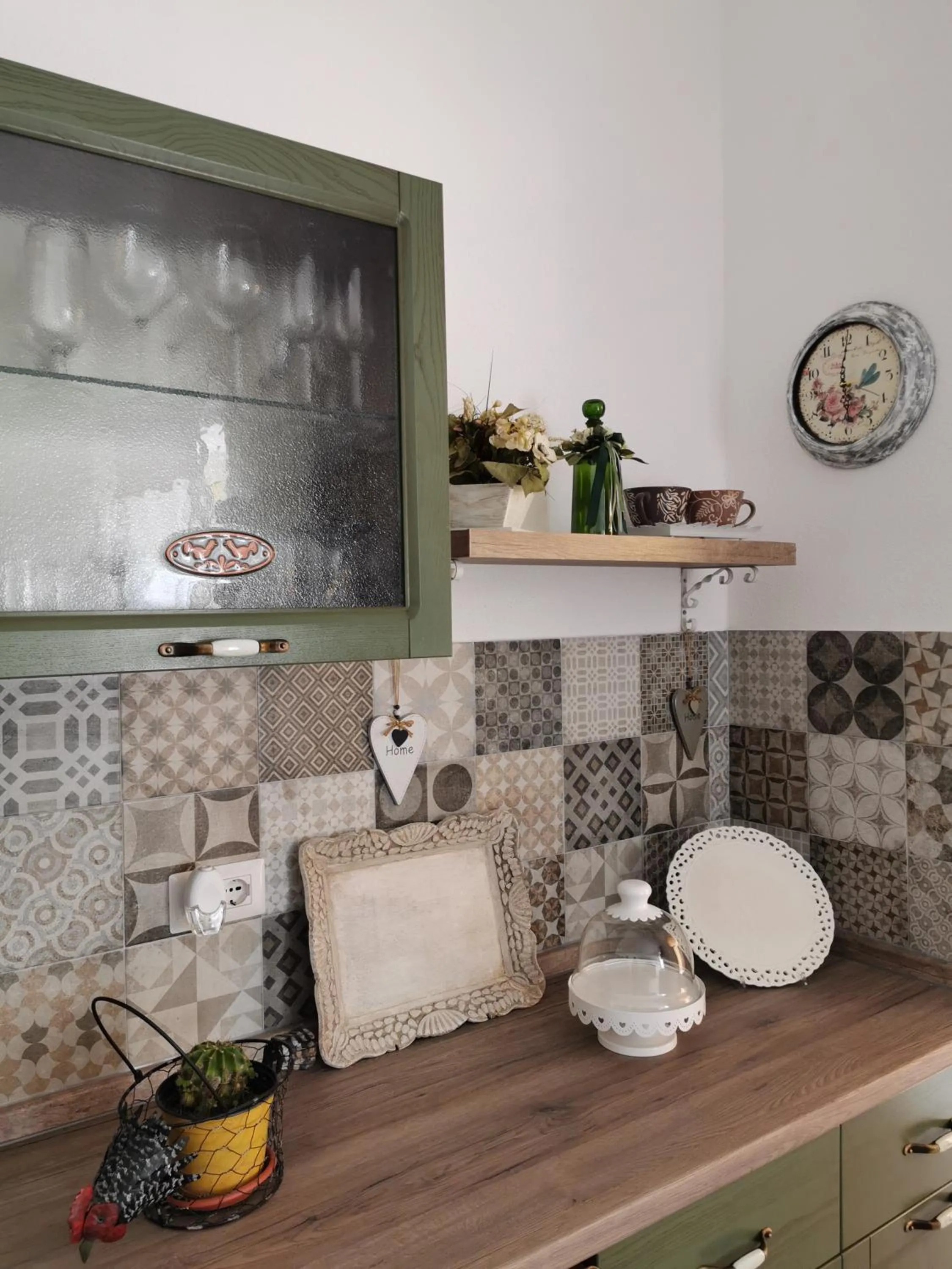 Kitchen or kitchenette in Affittacamere Alisso