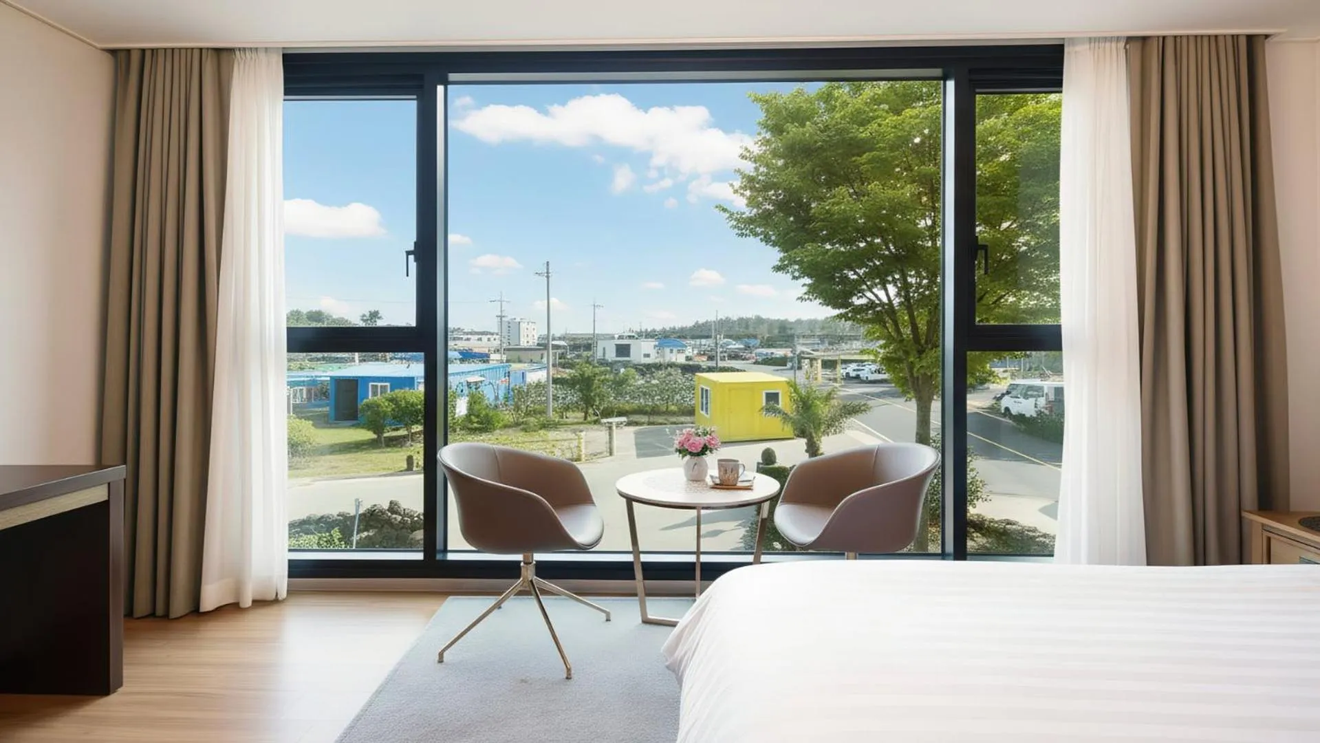 Property building, Bed in Jeju la Cour Pension