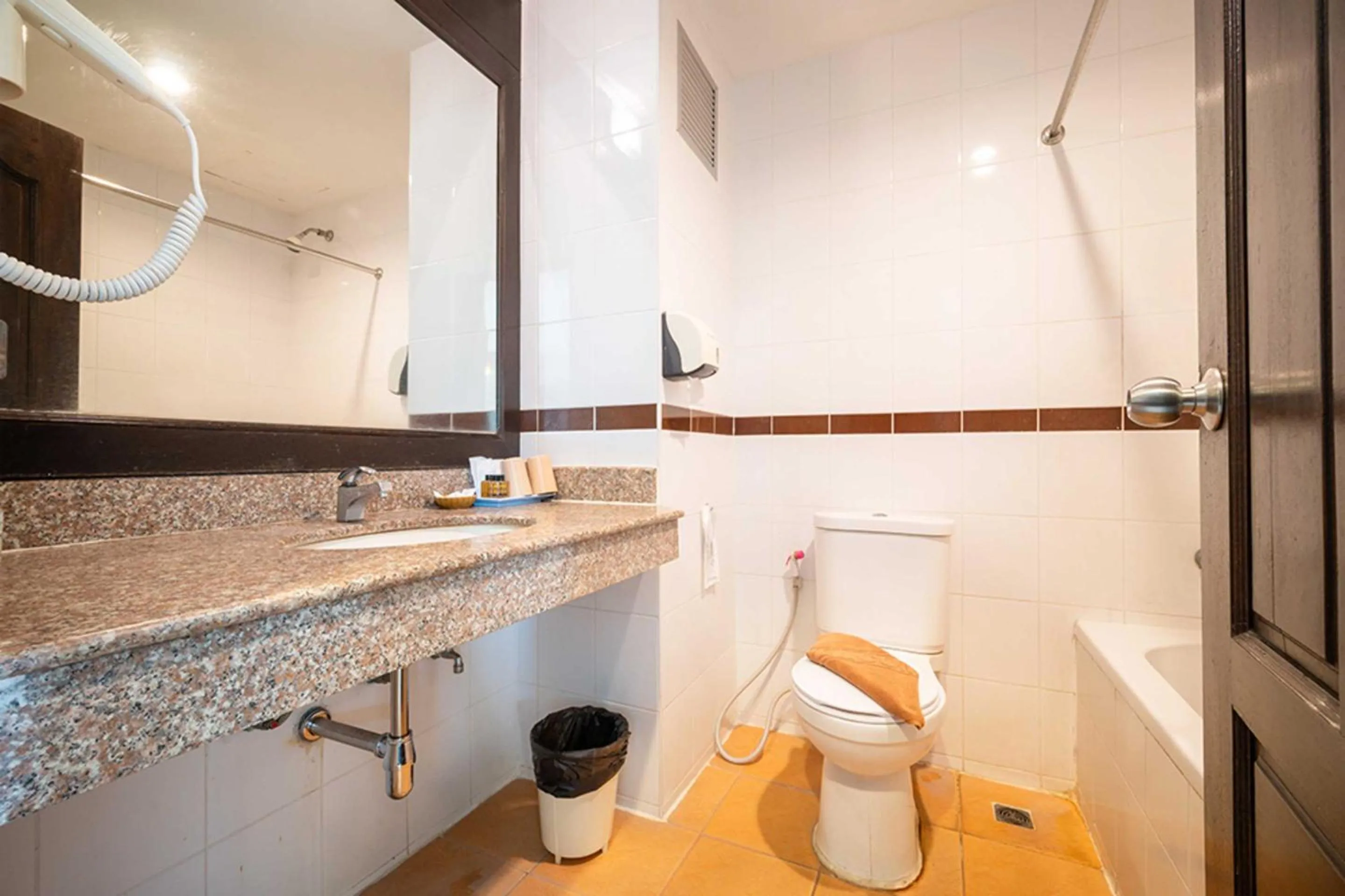 Bathroom in Dancenter Luxury Underwater World Pattaya