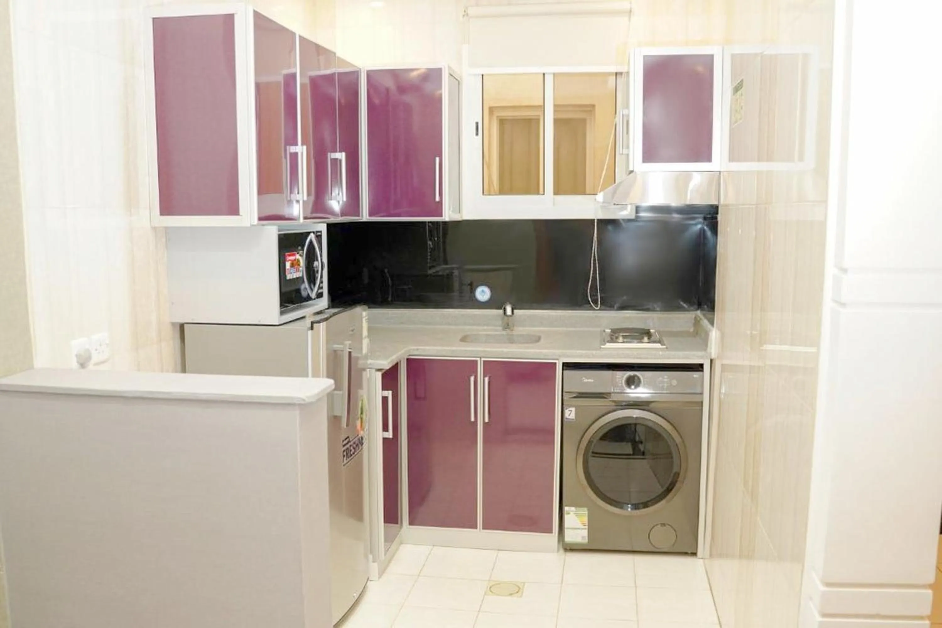 Kitchen or kitchenette in Palette Luxury Credi Hotel