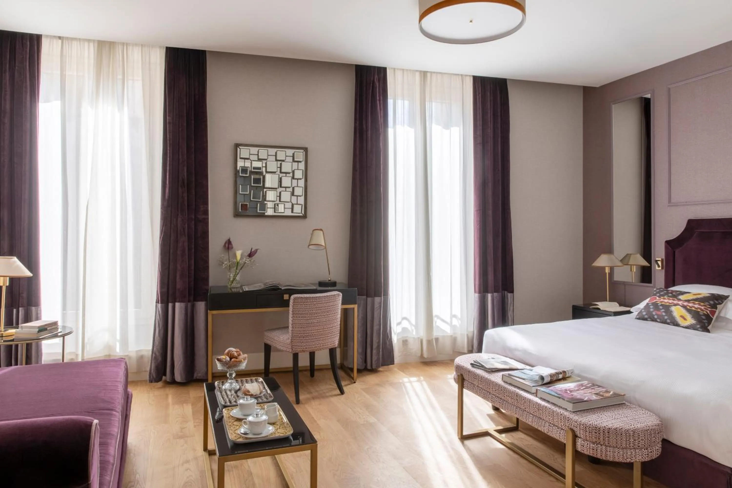 Bed in HOTEL ADRIANO Rooftop