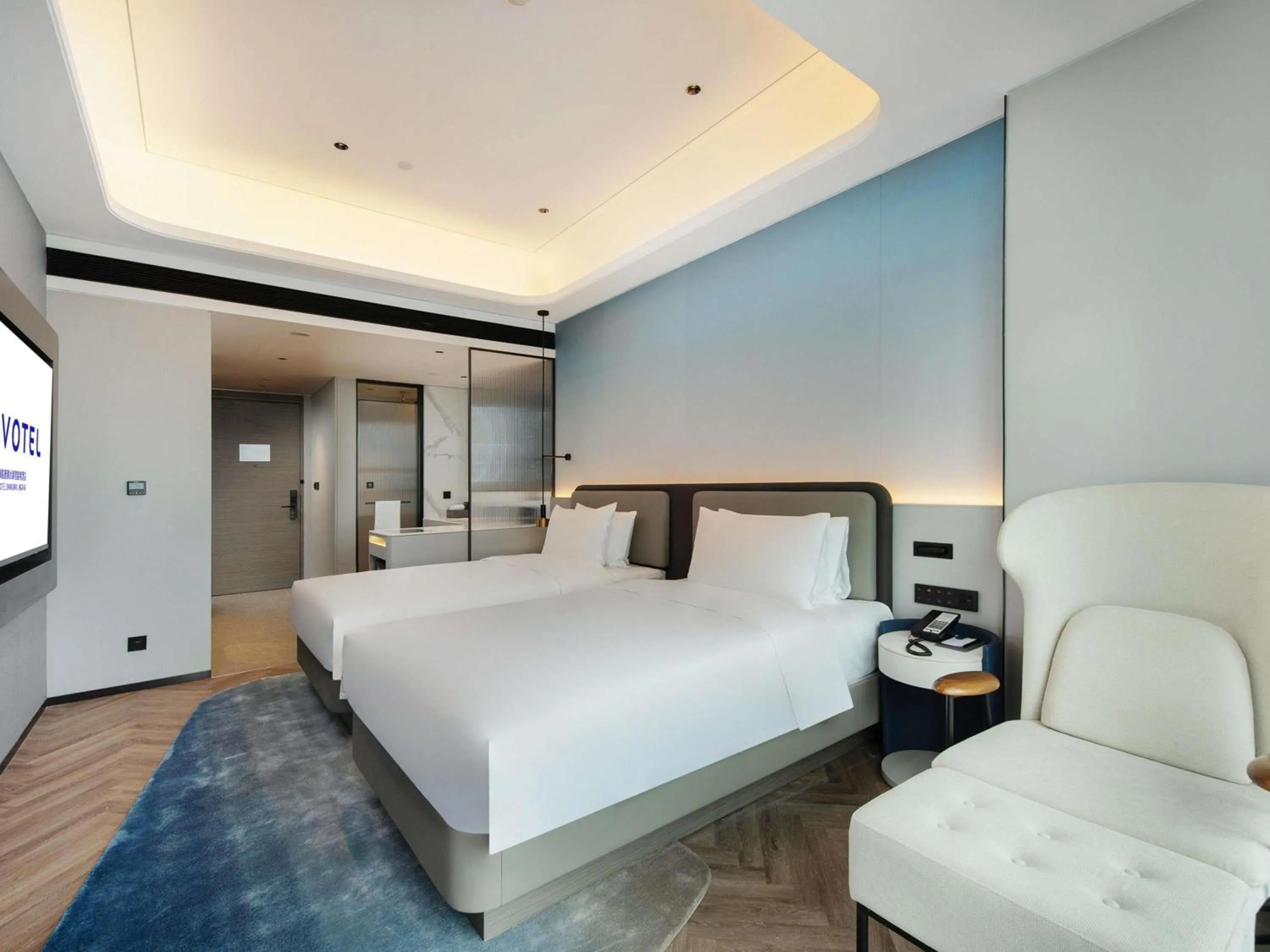 Bedroom, Bed in Novotel Shanghai Lingang