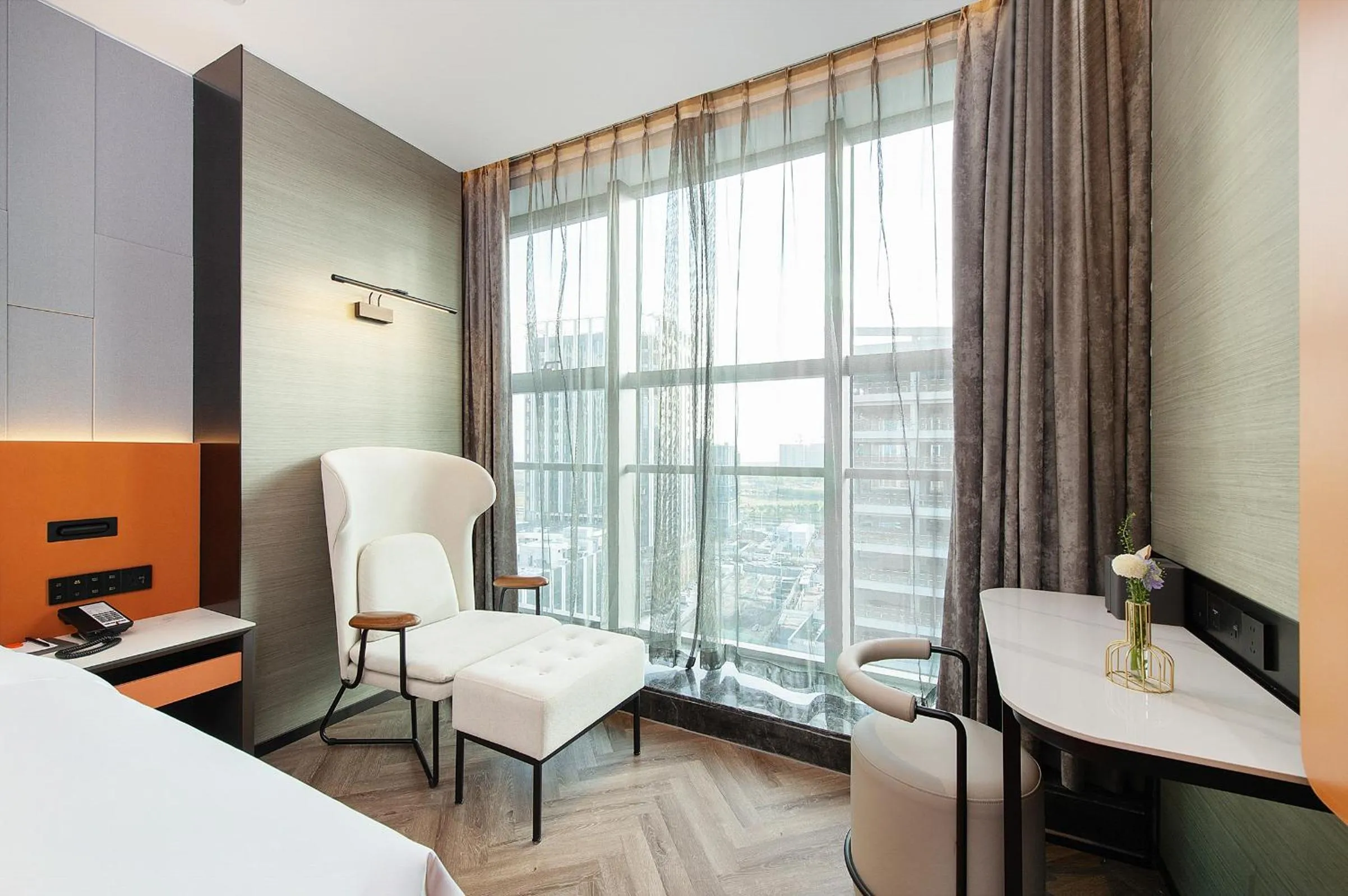 View (from property/room), Bed in Novotel Shanghai Lingang