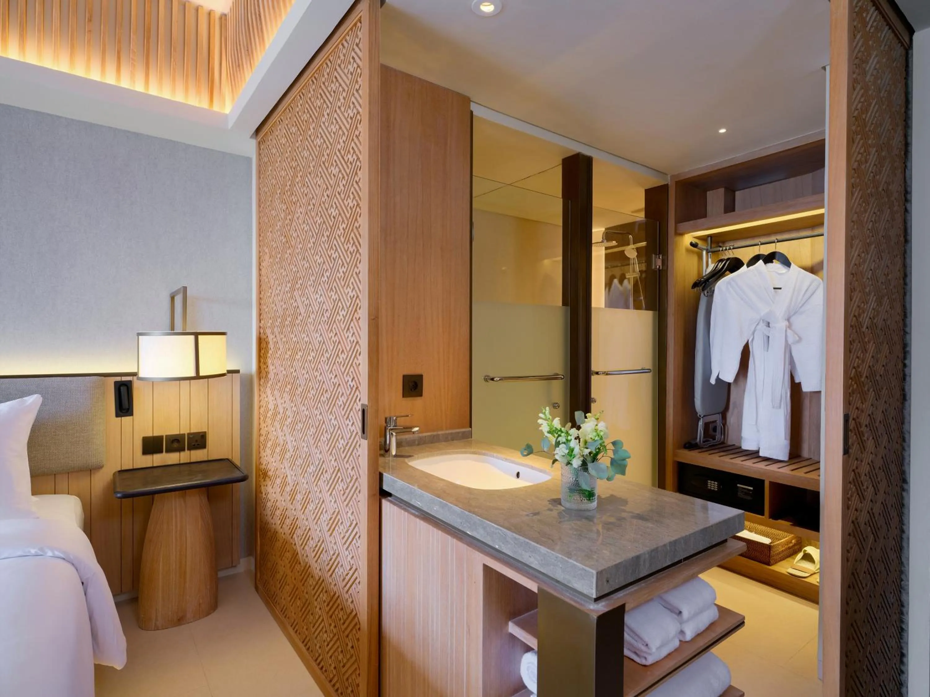 Bathroom, Bed in Novotel Bali Ubud Resort
