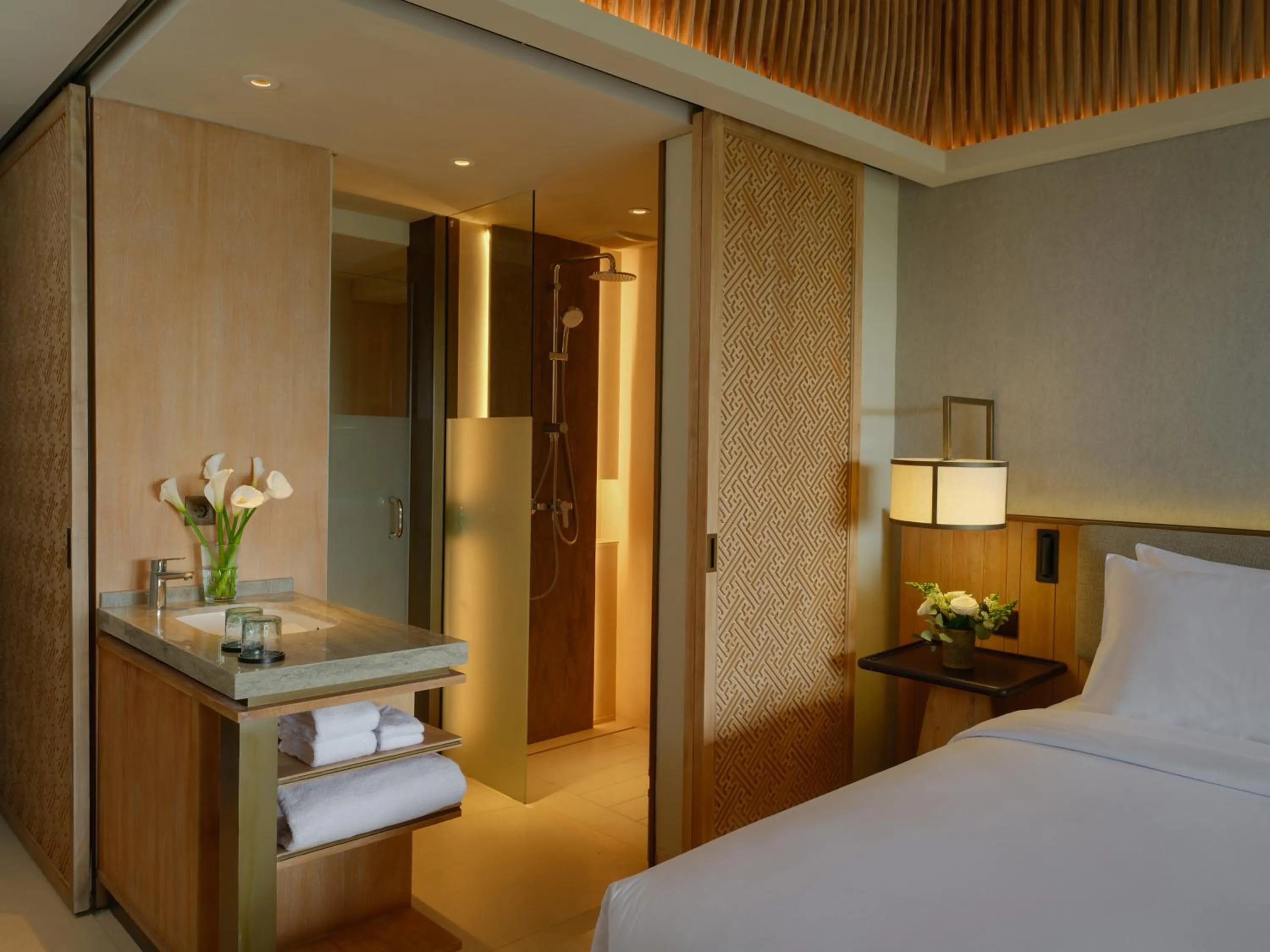 Bathroom, Bed in Novotel Bali Ubud Resort