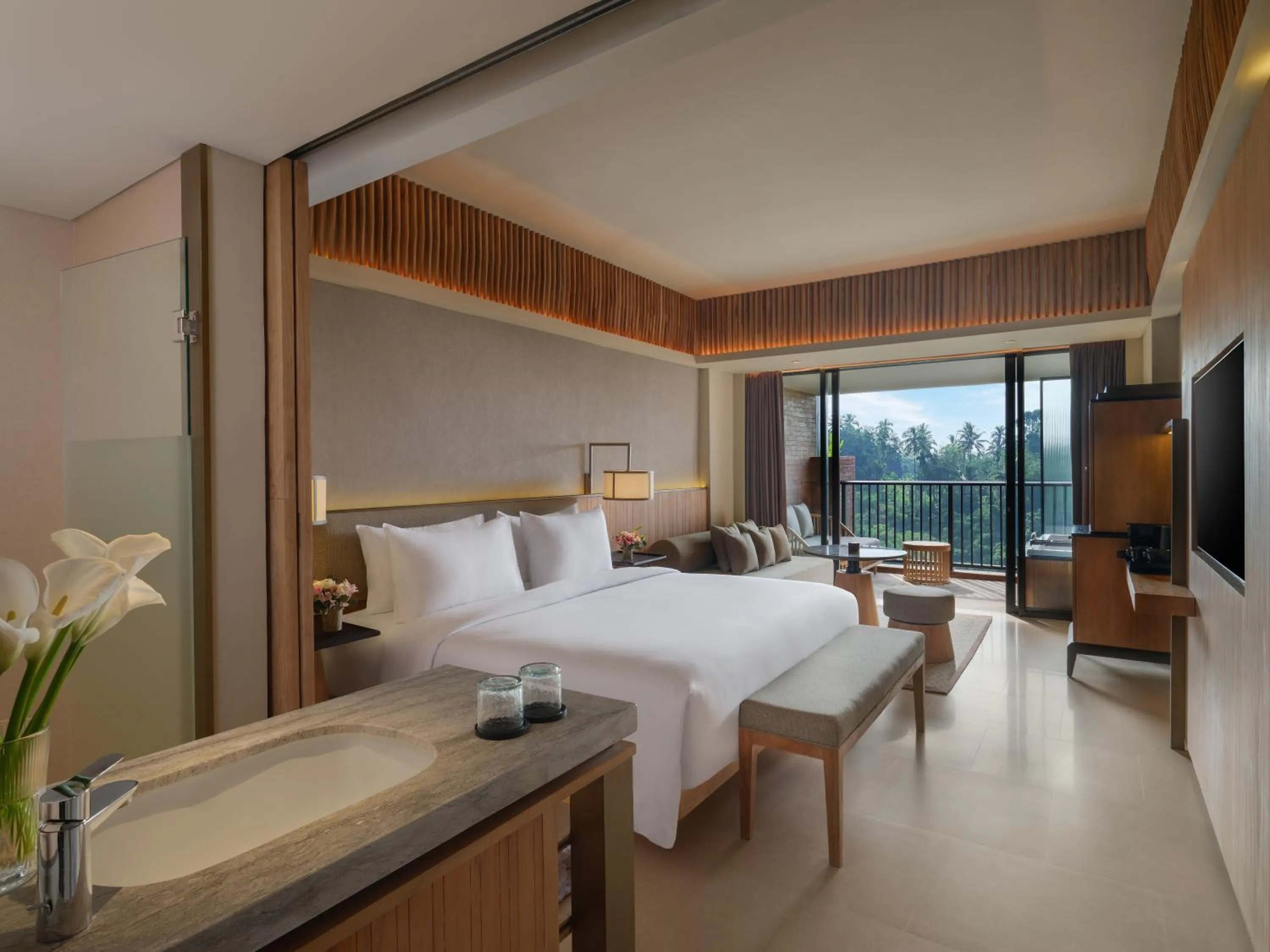 Bed in Novotel Bali Ubud Resort