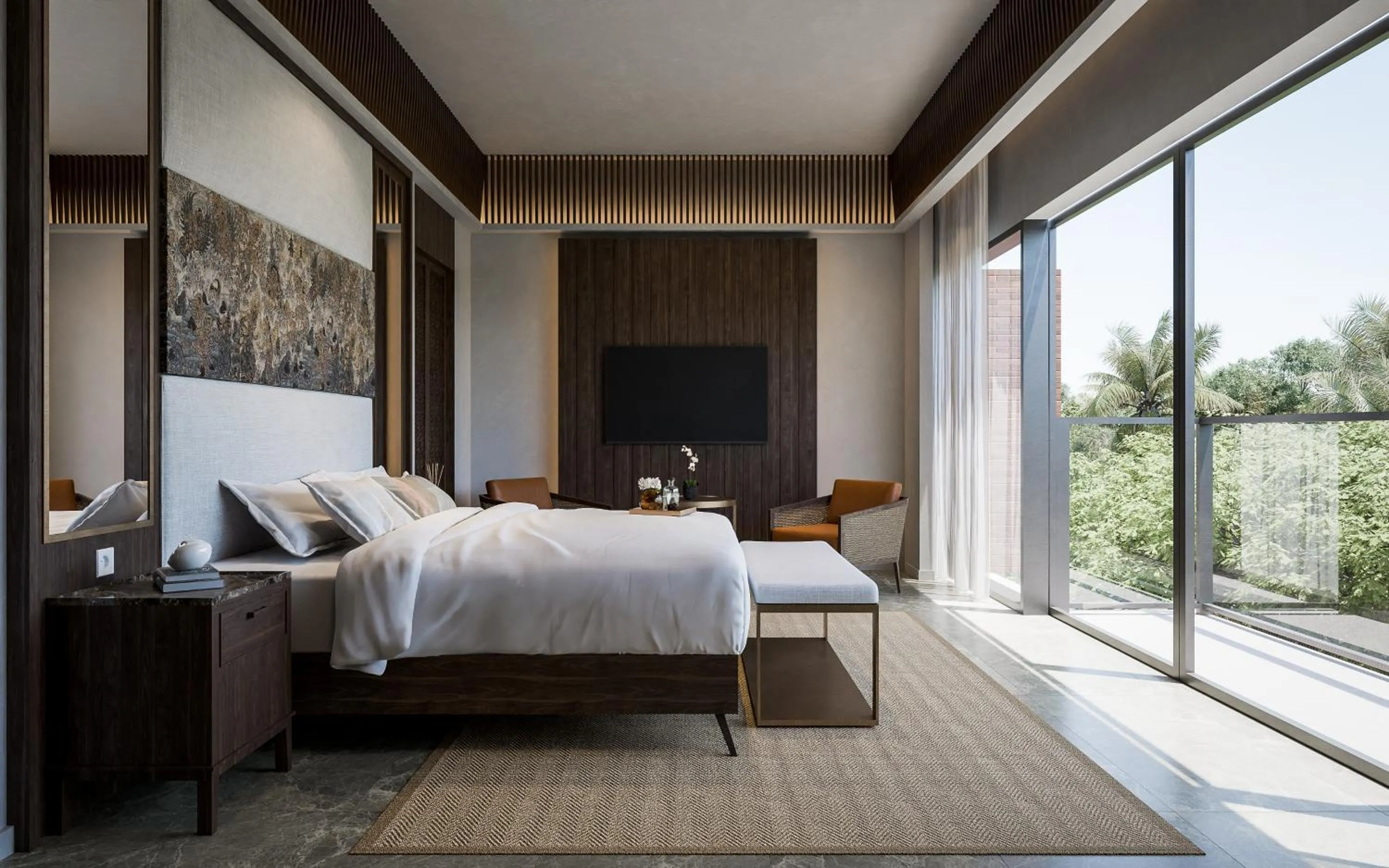 Bed in Novotel Bali Ubud Resort