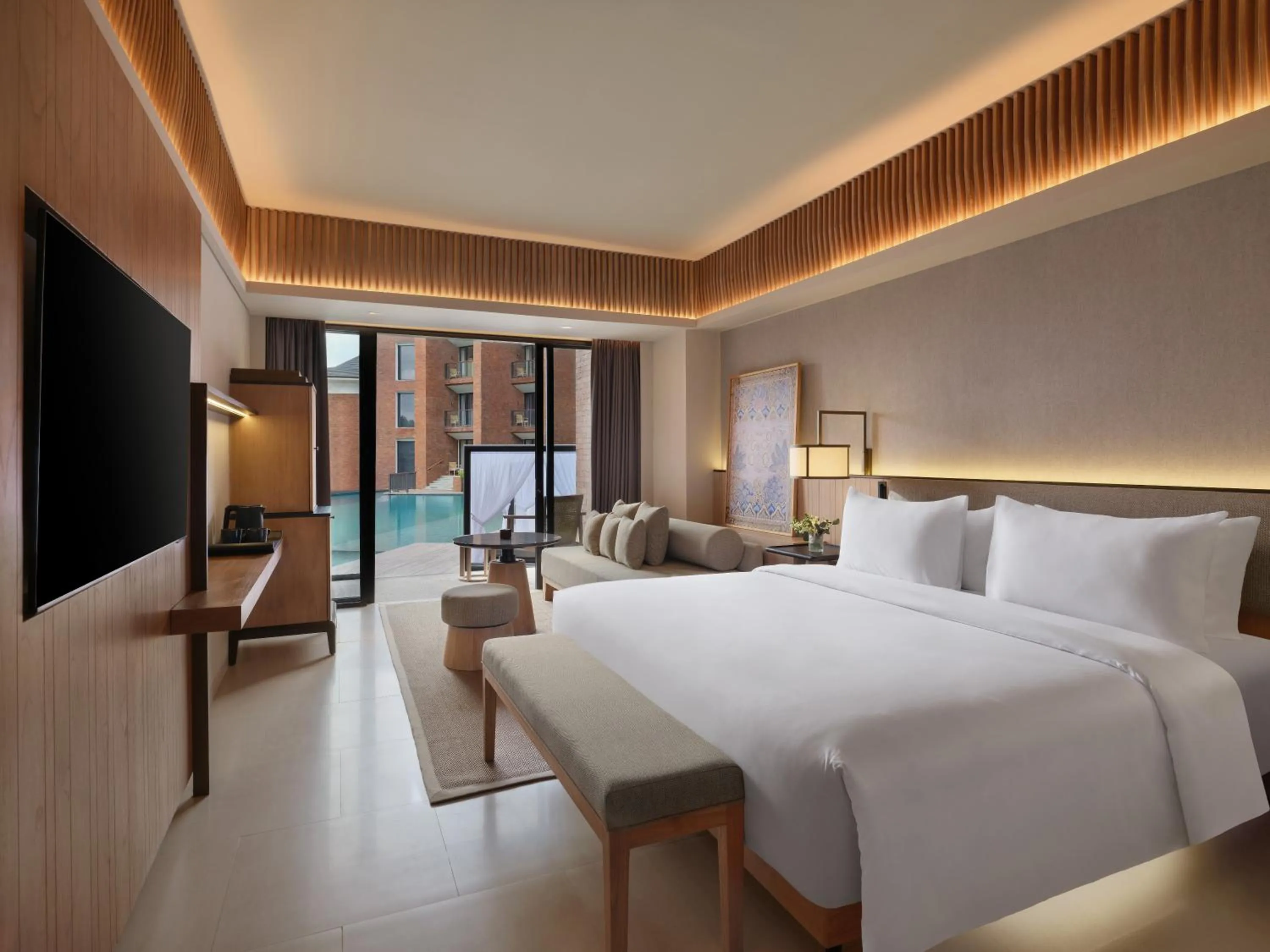 Bed in Novotel Bali Ubud Resort