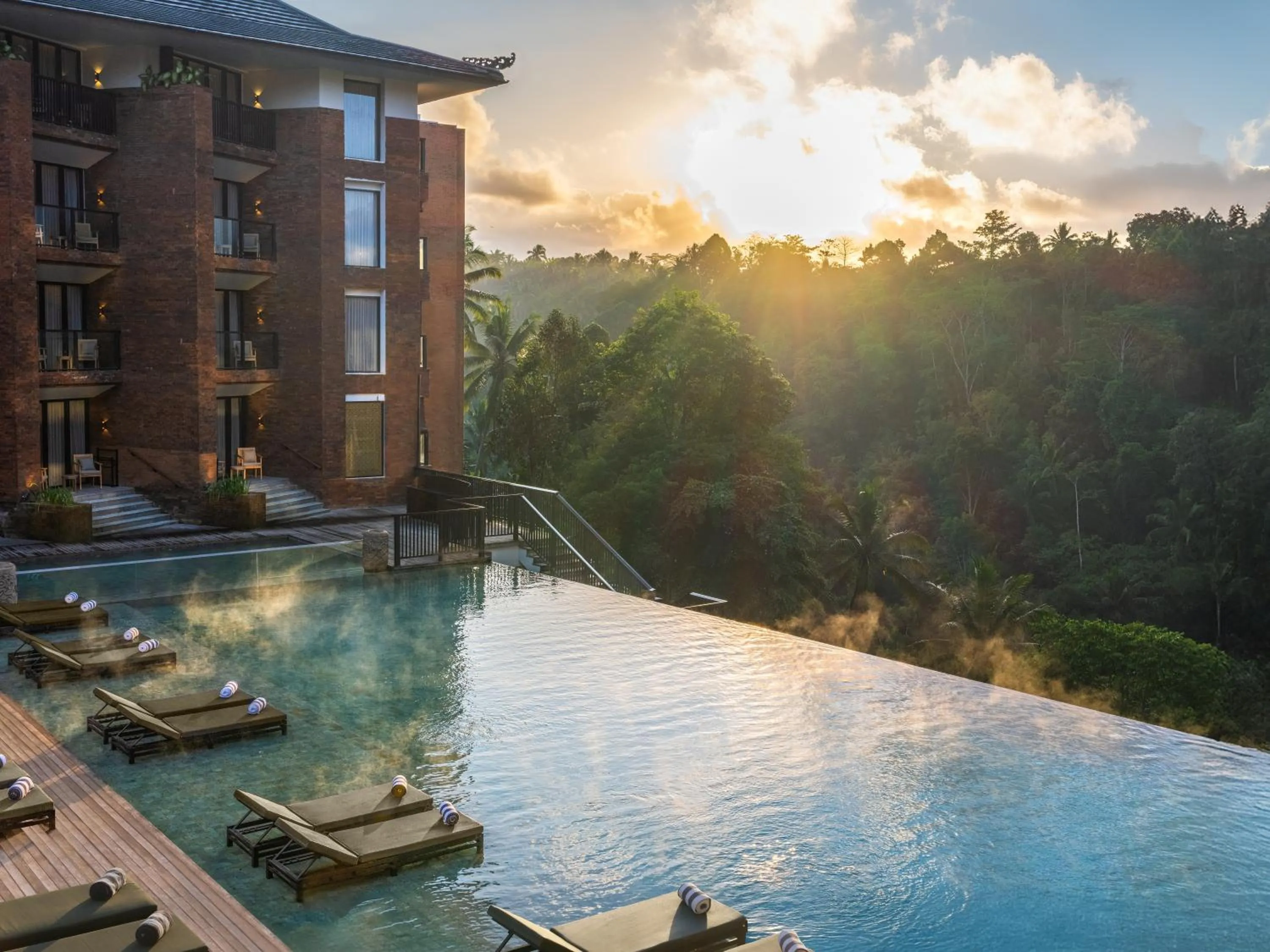 Pool view in Novotel Bali Ubud Resort