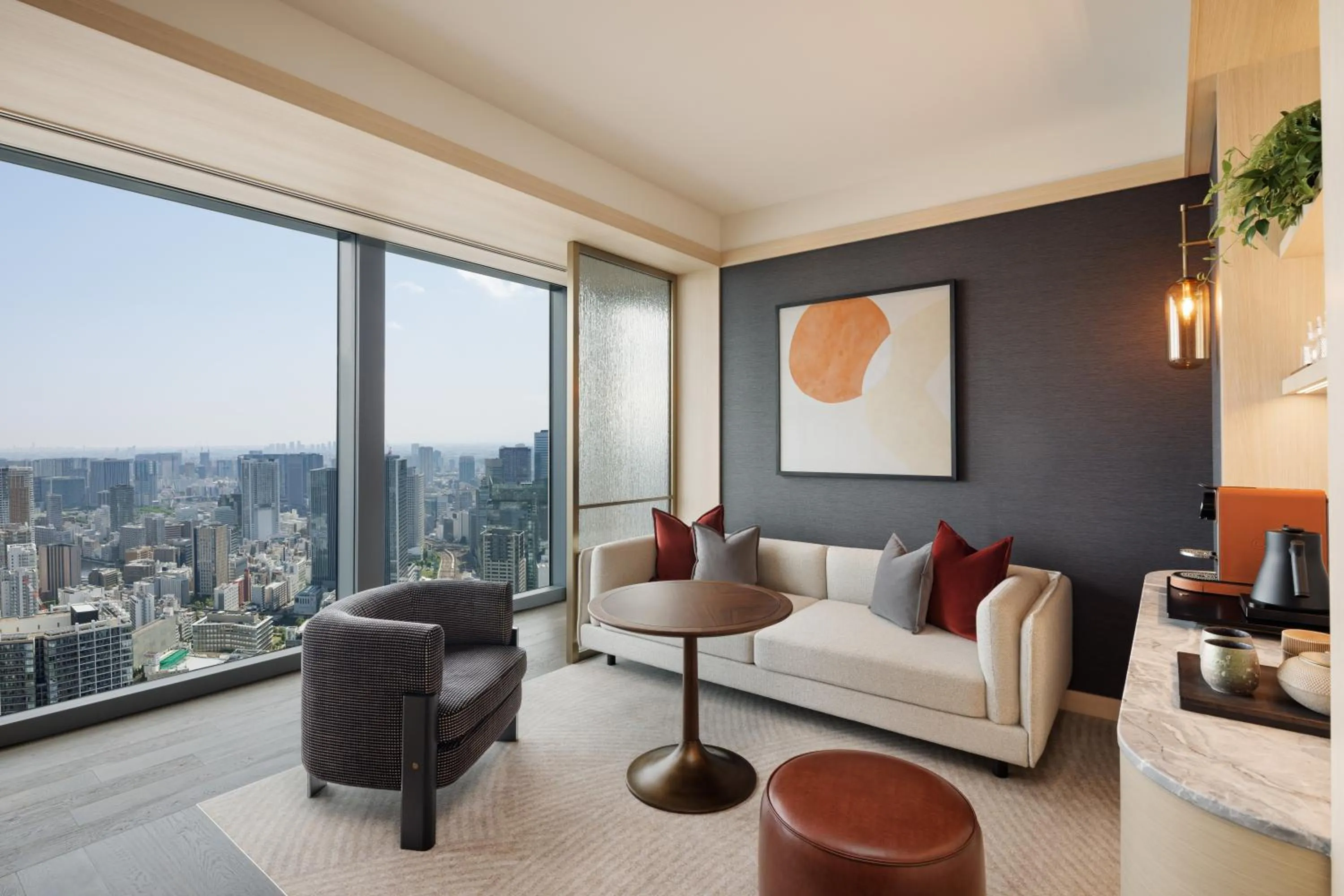 Seating area in Fairmont Tokyo